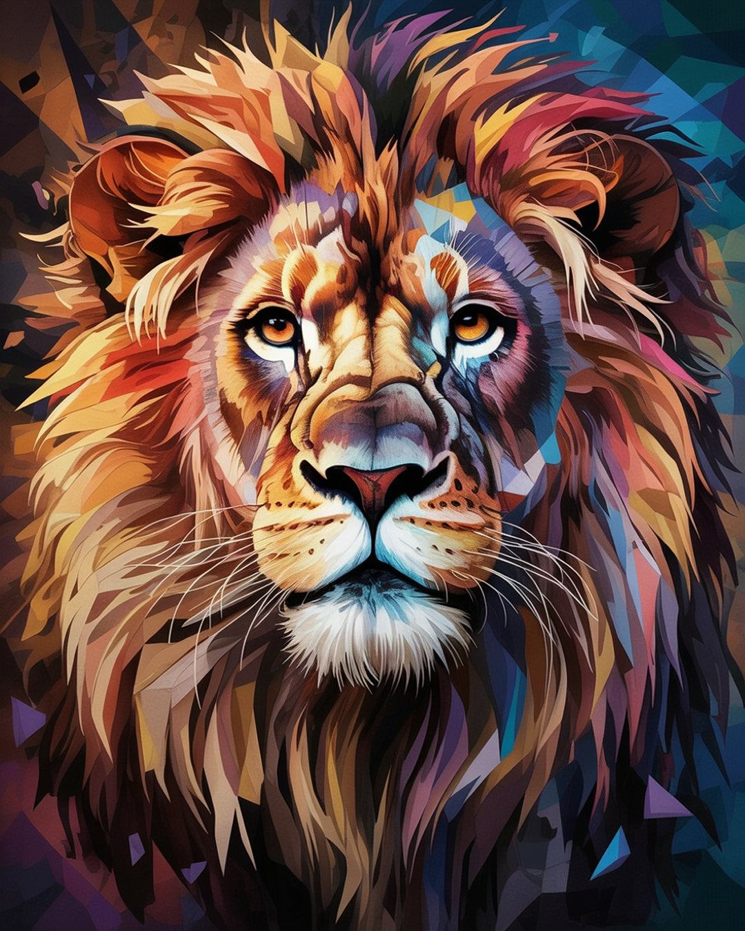 Malen nach Zahlen – Sternzeichen – Löwe-6 (4)