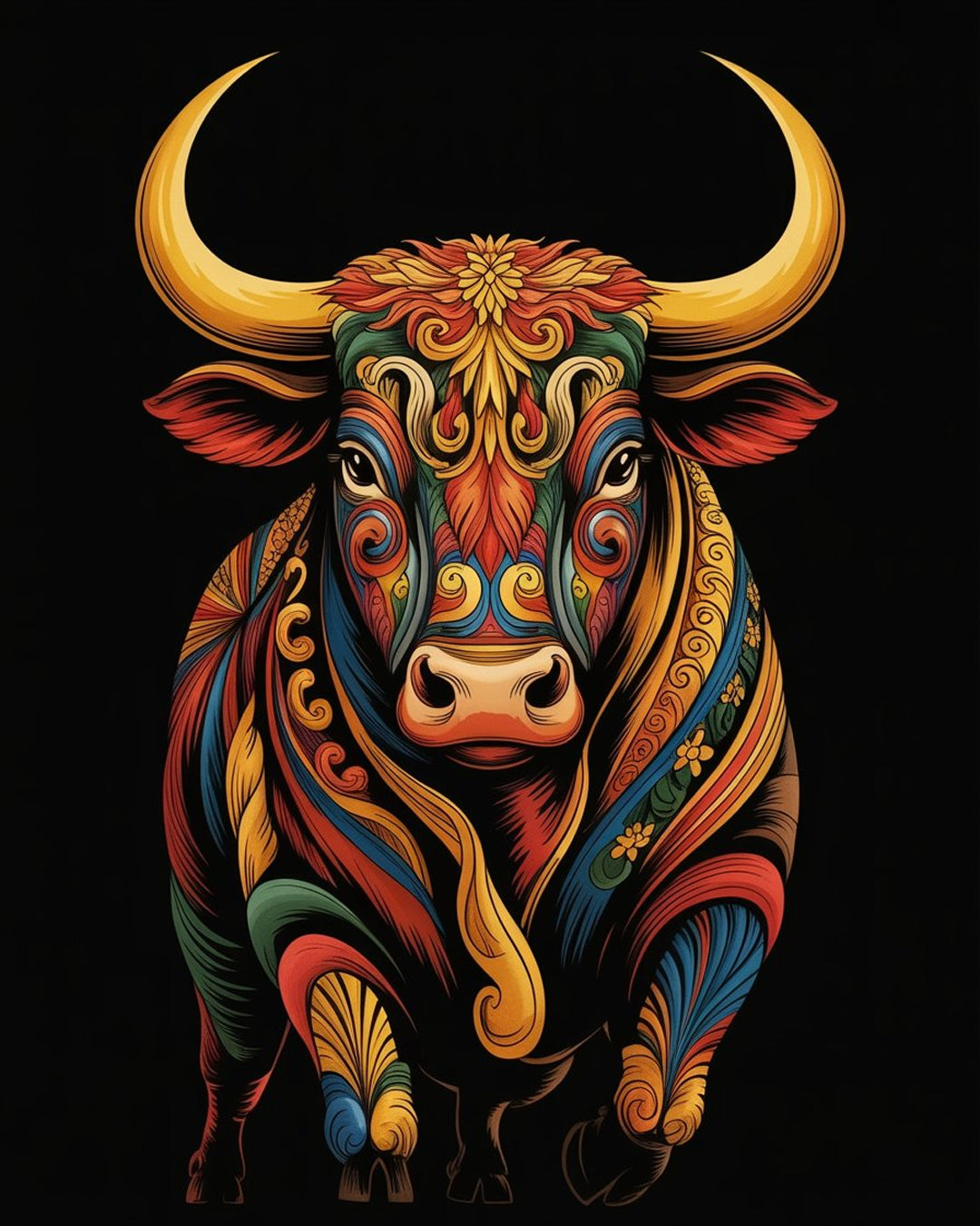 Måla efter siffror - Stjärntecken - Oxen