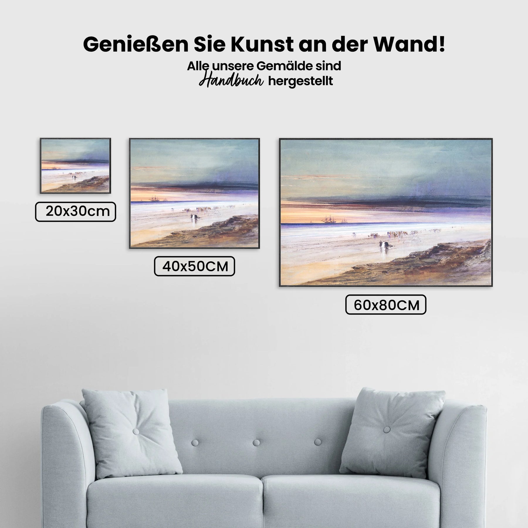 Malen nach Zahlen – Strand-Szene