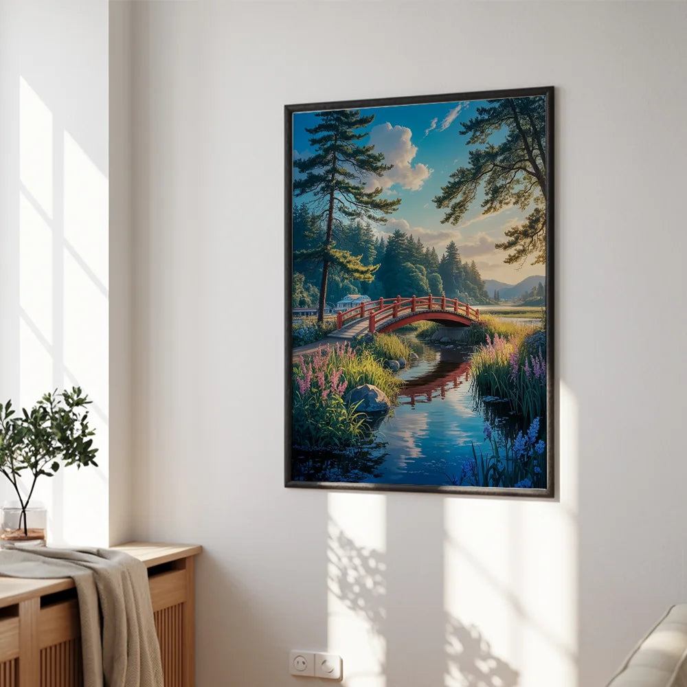 Måla efter siffror - Vindar över den röda bron