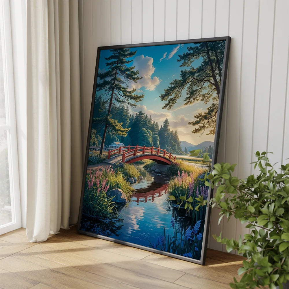 Måla efter siffror - Vindar över den röda bron