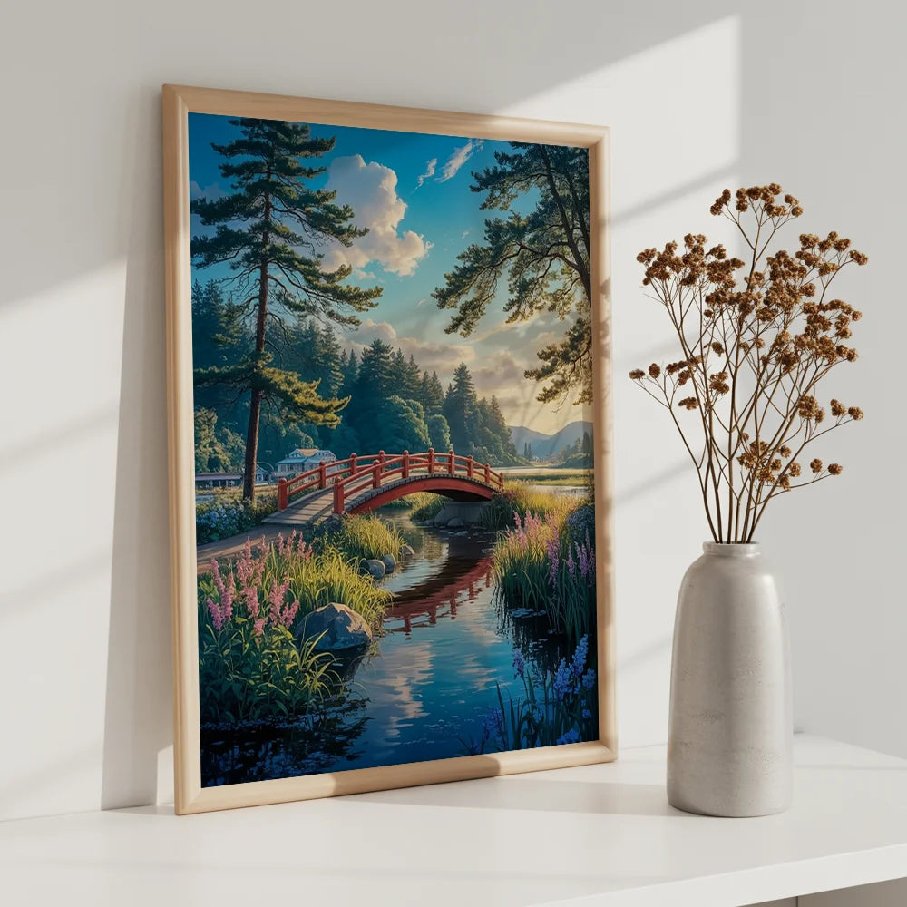 Måla efter siffror - Vindar över den röda bron