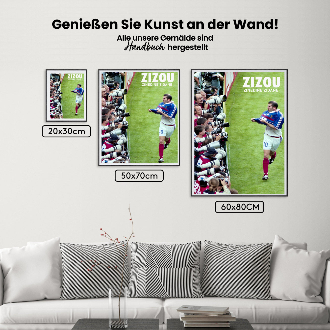 Måla efter siffror - Zinedine Zidane