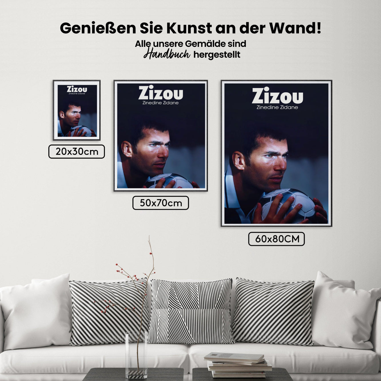Måla efter siffror - Zinedine Zidane