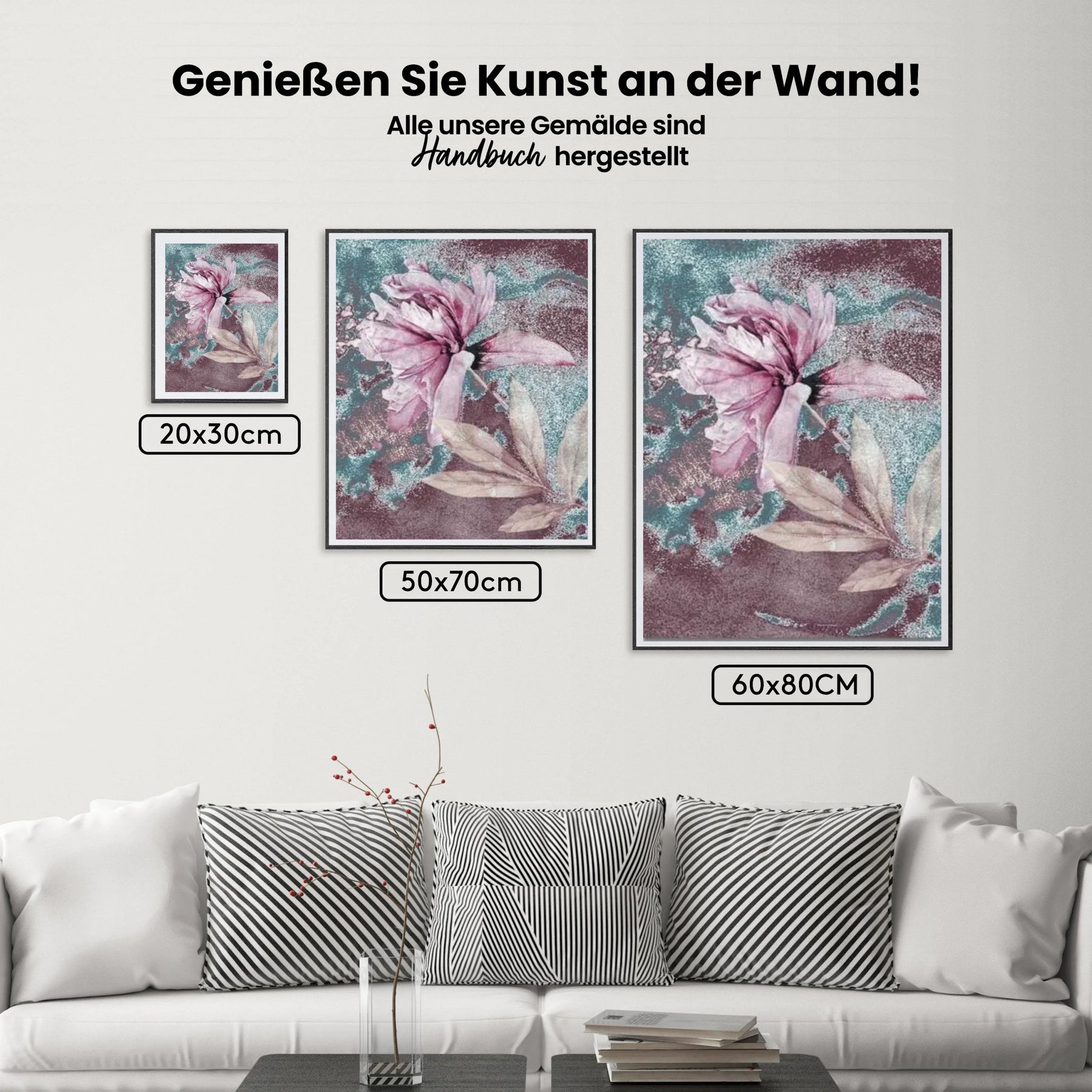 Malen nach Zahlen – Abstrakte Blume