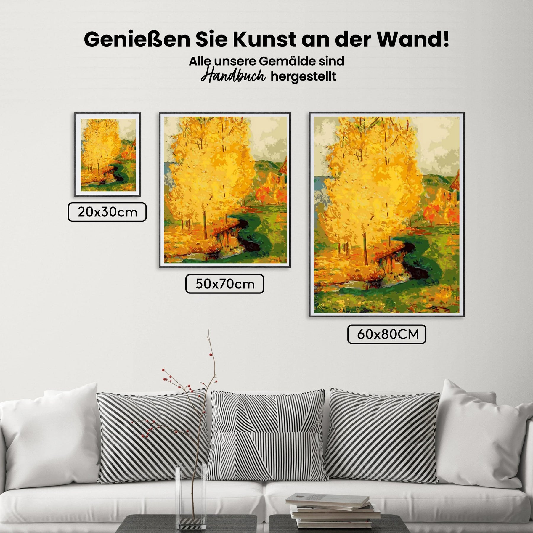 Malen nach Zahlen – Abstrakter Baum Van Gogh