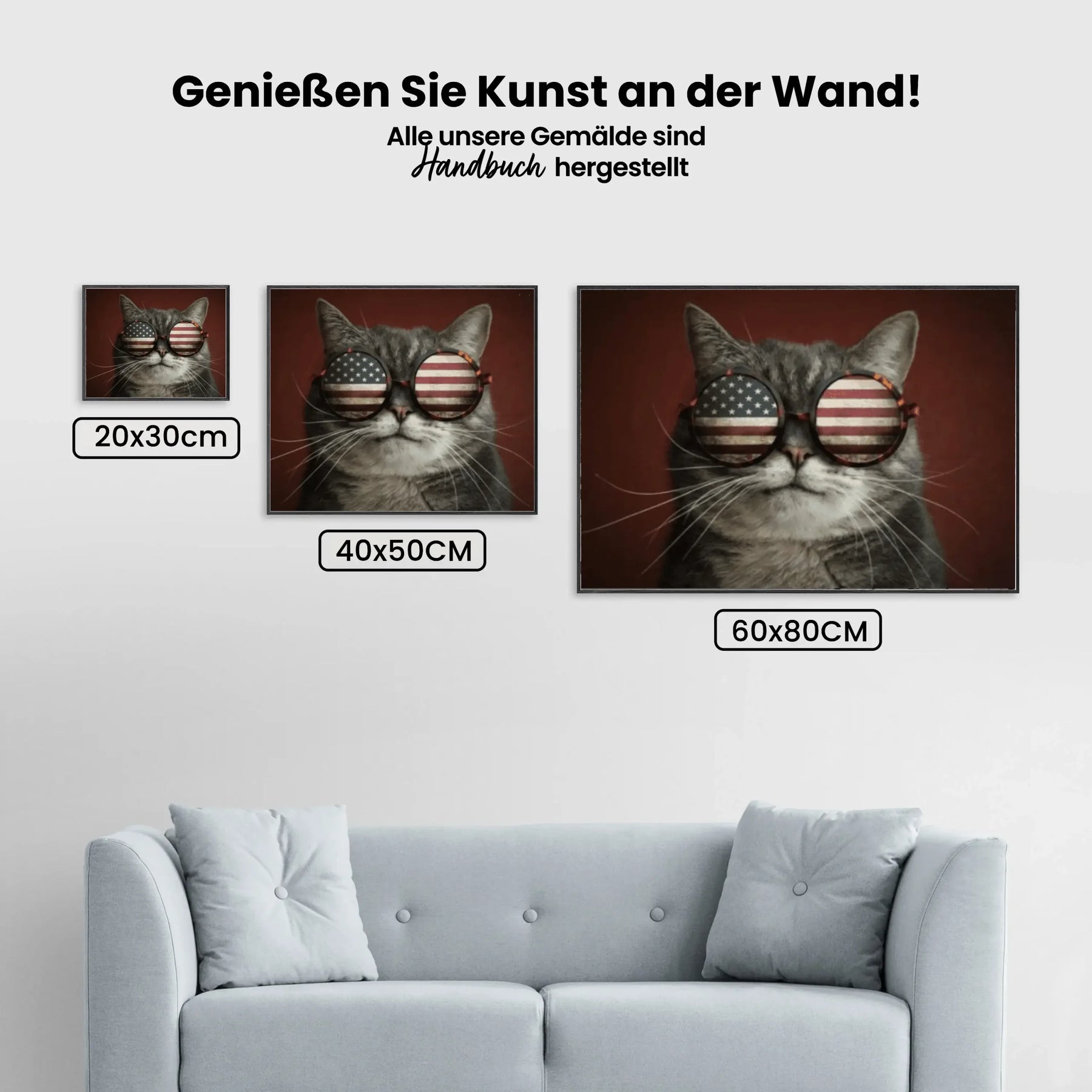 Malen nach Zahlen – Amerikanische Katze