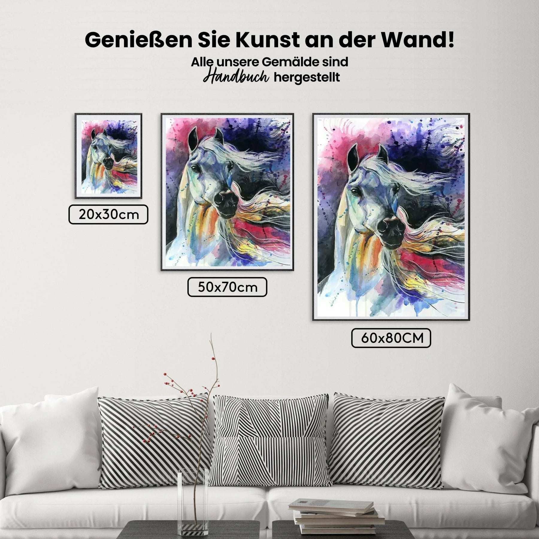 Malen nach Zahlen – Aquarell Pferd