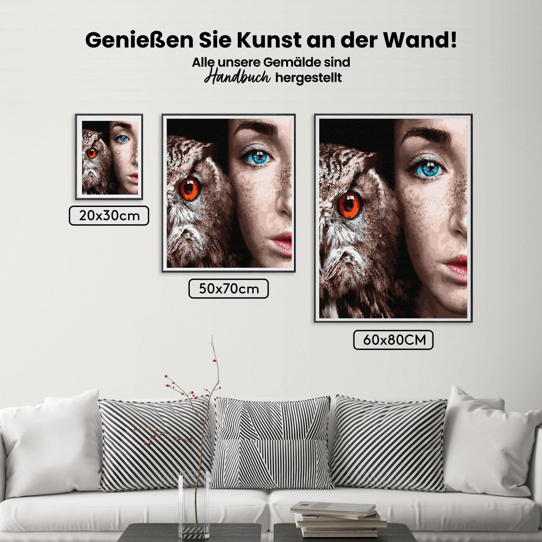 Malen nach Zahlen – Auge in Auge