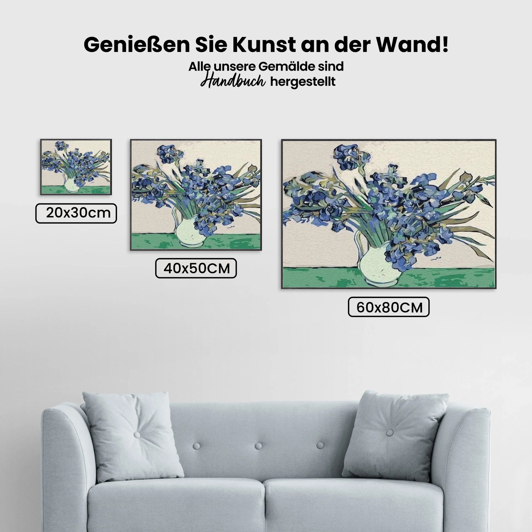 Malen nach Zahlen – Banksy – Blumen in Vase Van Gogh