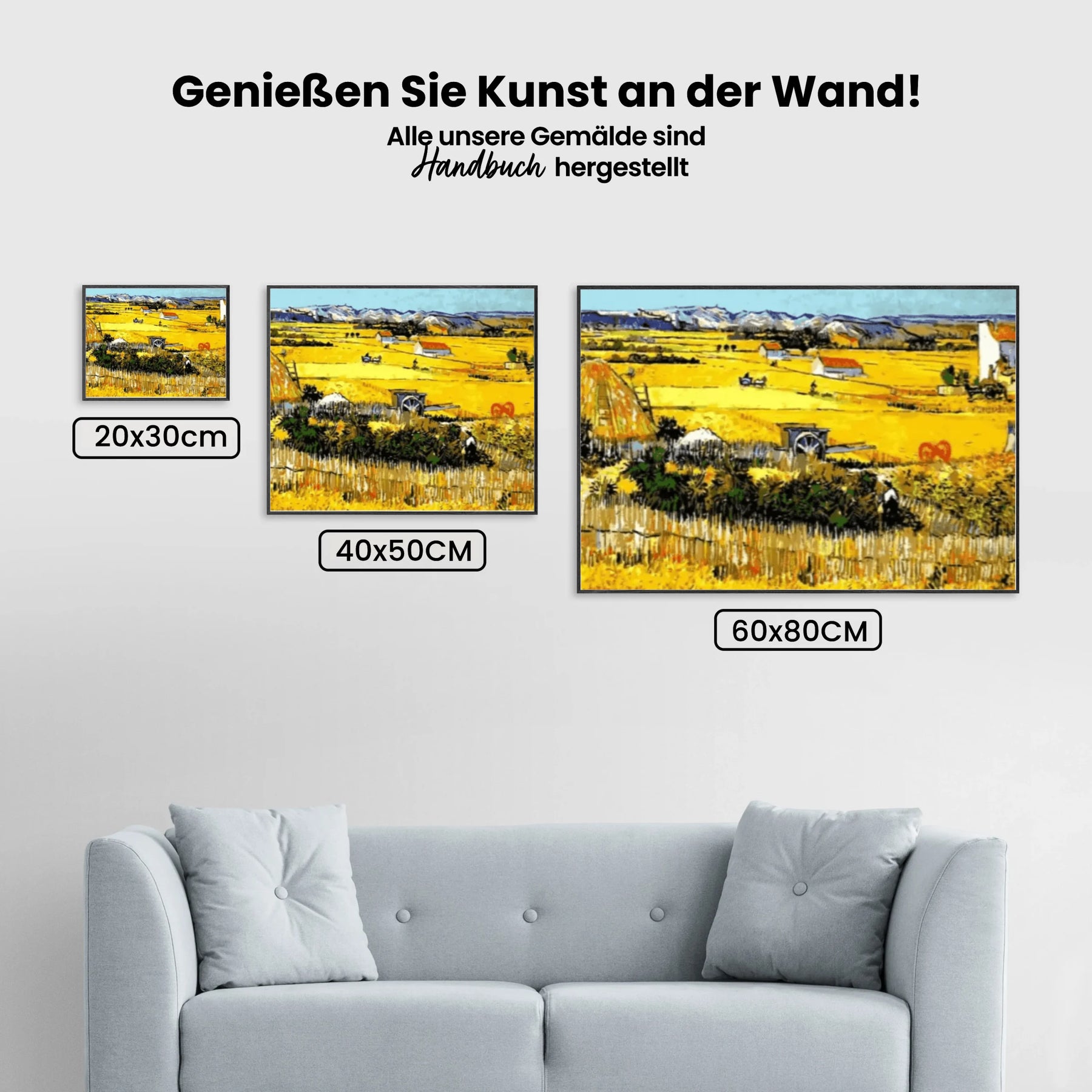 Malen nach Zahlen – Bauernlandschaft Van Gogh