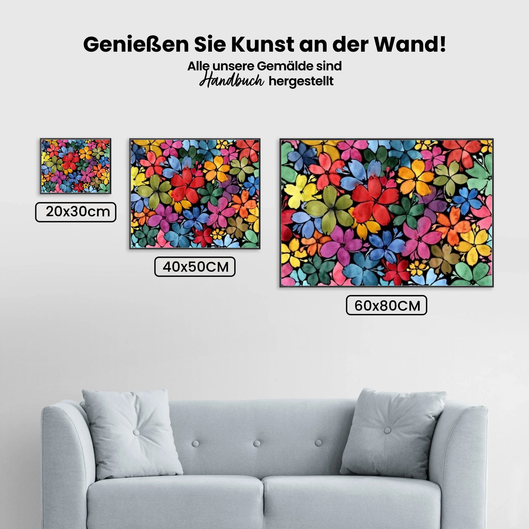 Malen nach Zahlen – Blumen Kaleidoskop