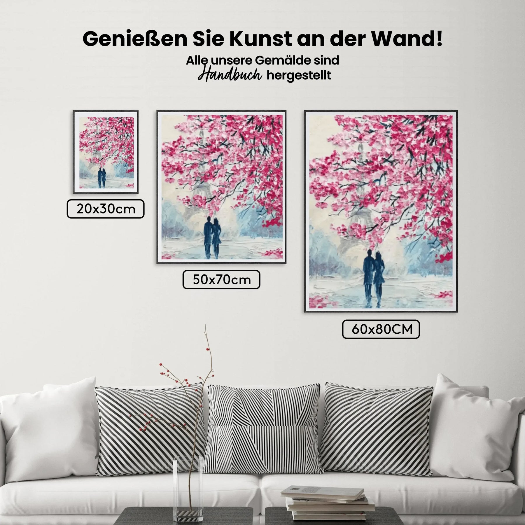 Malen nach Zahlen – Blumen am Eiffelturm