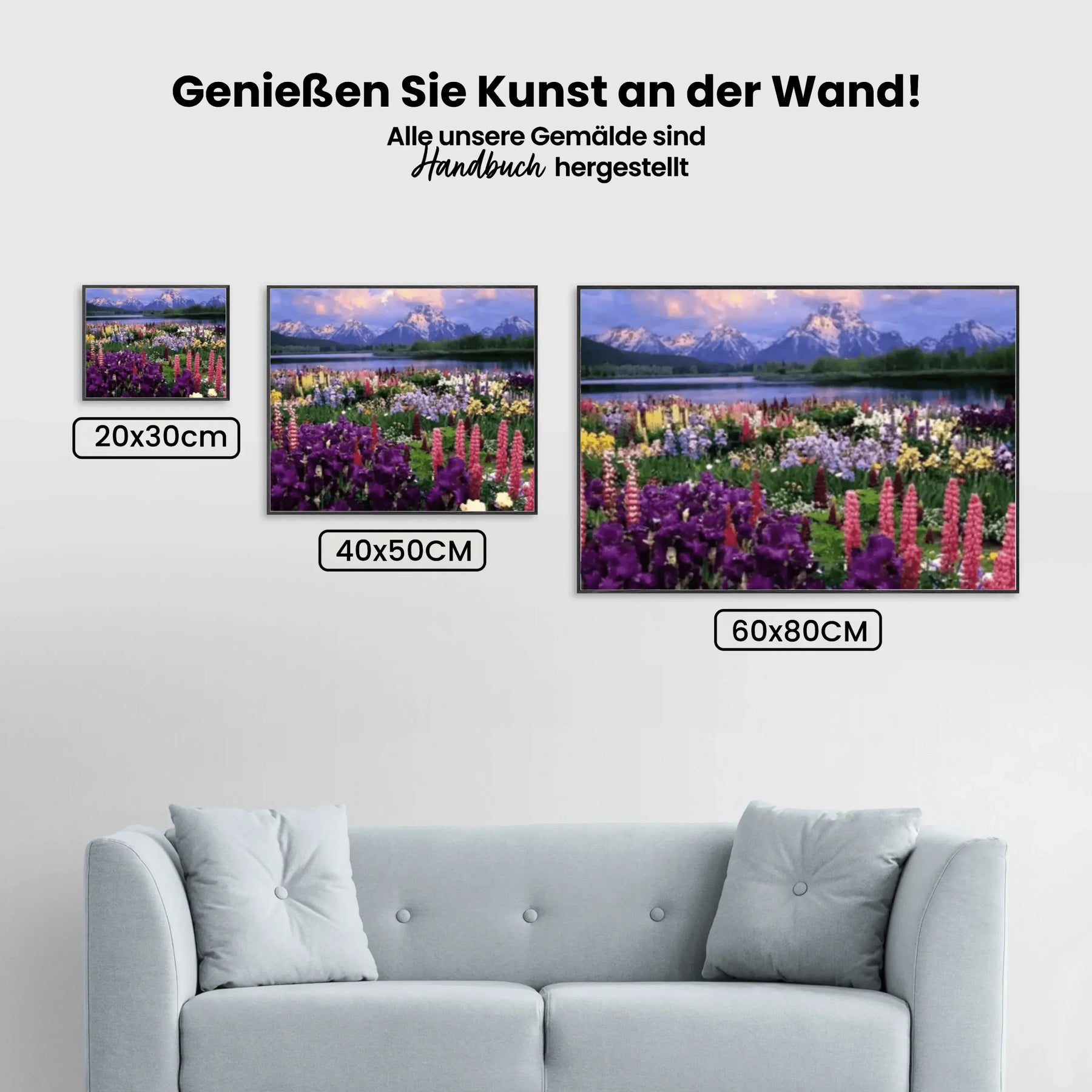 Malen nach Zahlen – Blumen im Feld