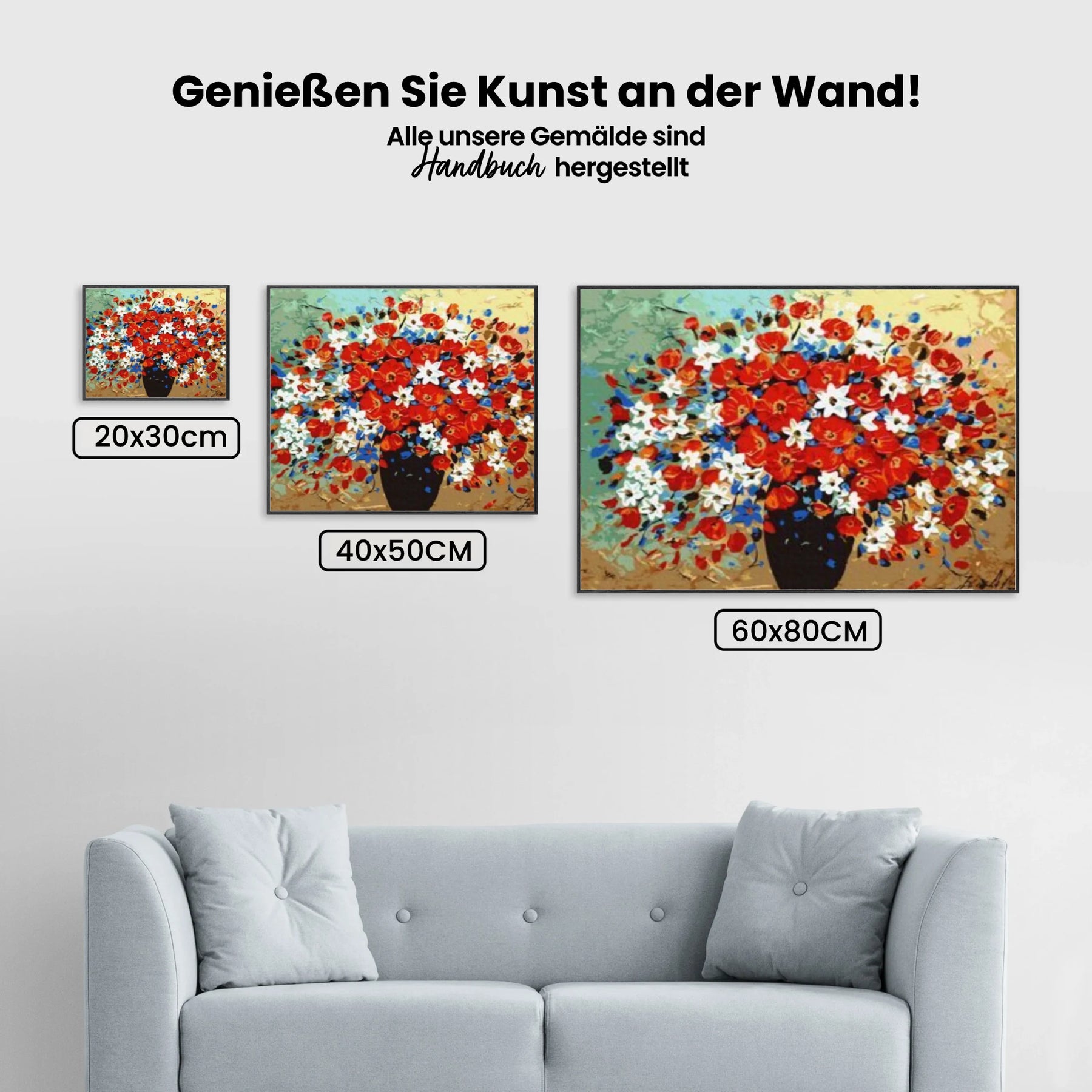 Malen nach Zahlen – Blumenstrauß der Farben