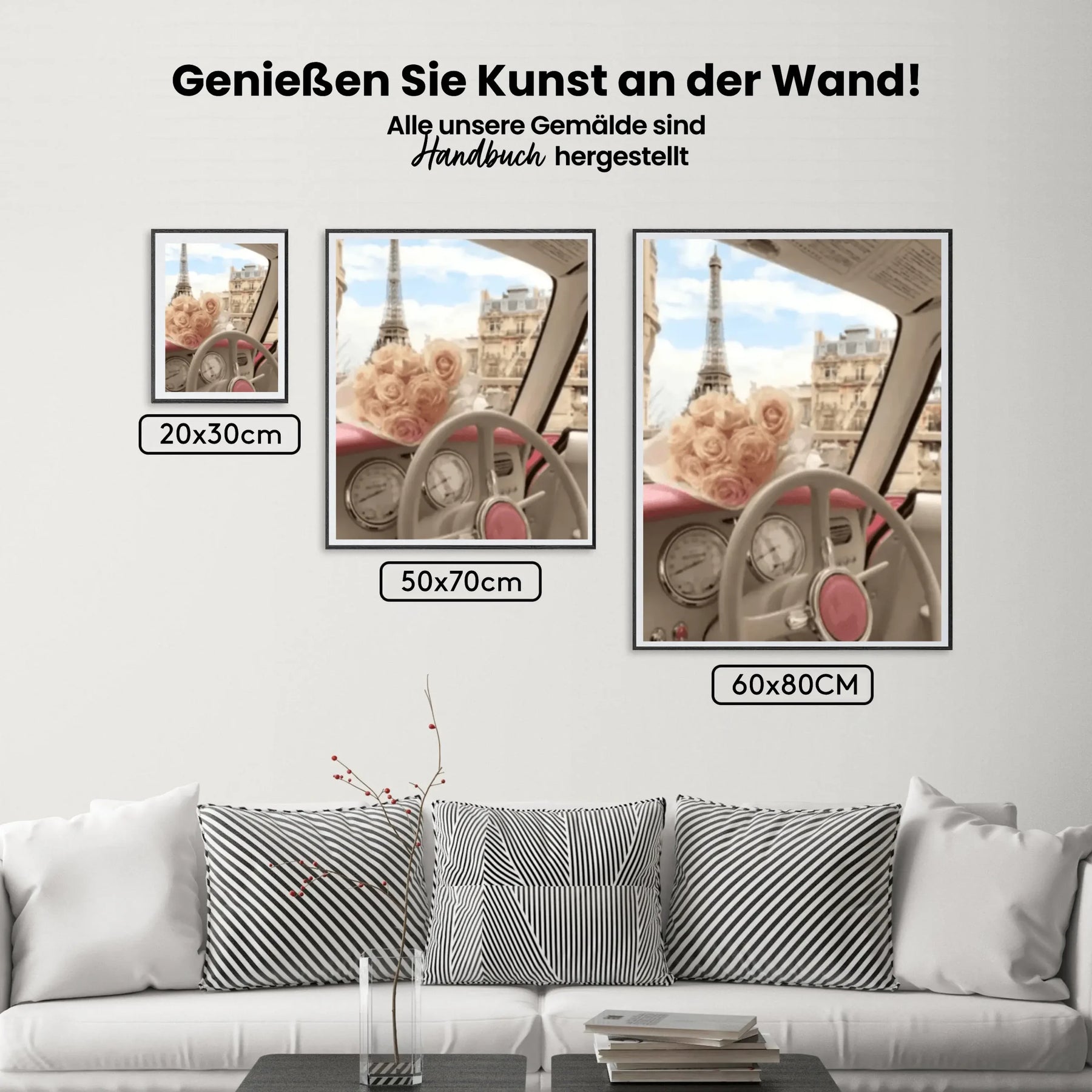 Malen nach Zahlen – Blumenstrauß mit Auto (empfohlen)