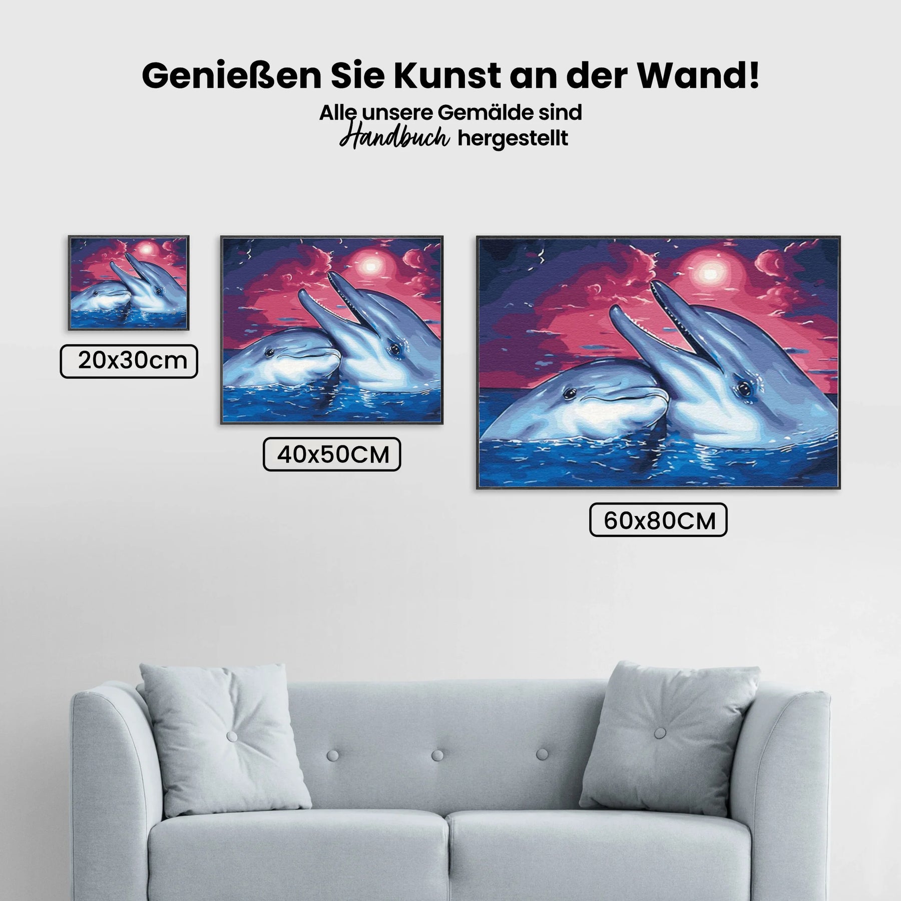 Malen nach Zahlen – Delphin Serenade