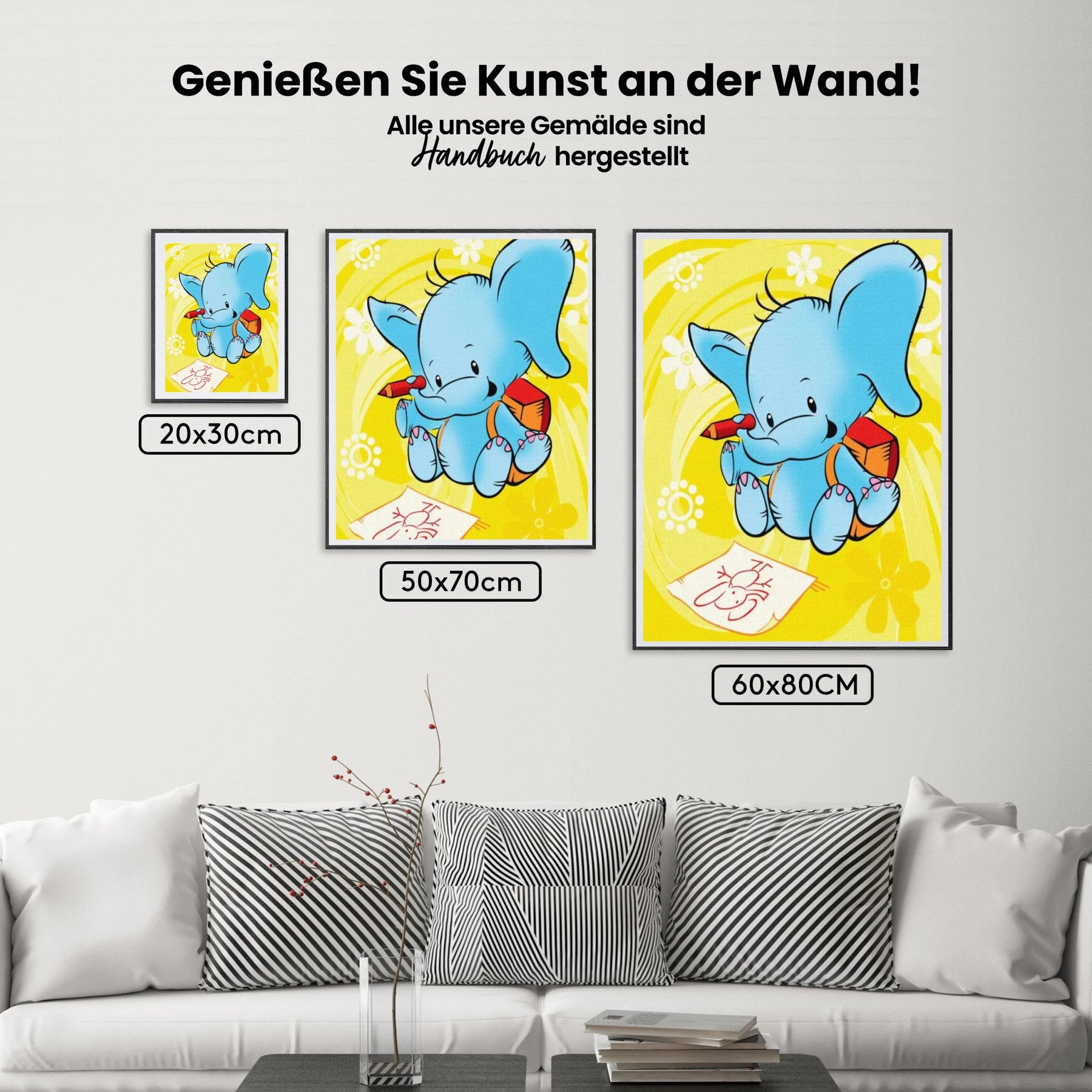 Malen nach Zahlen – Der schlaue Elefant
