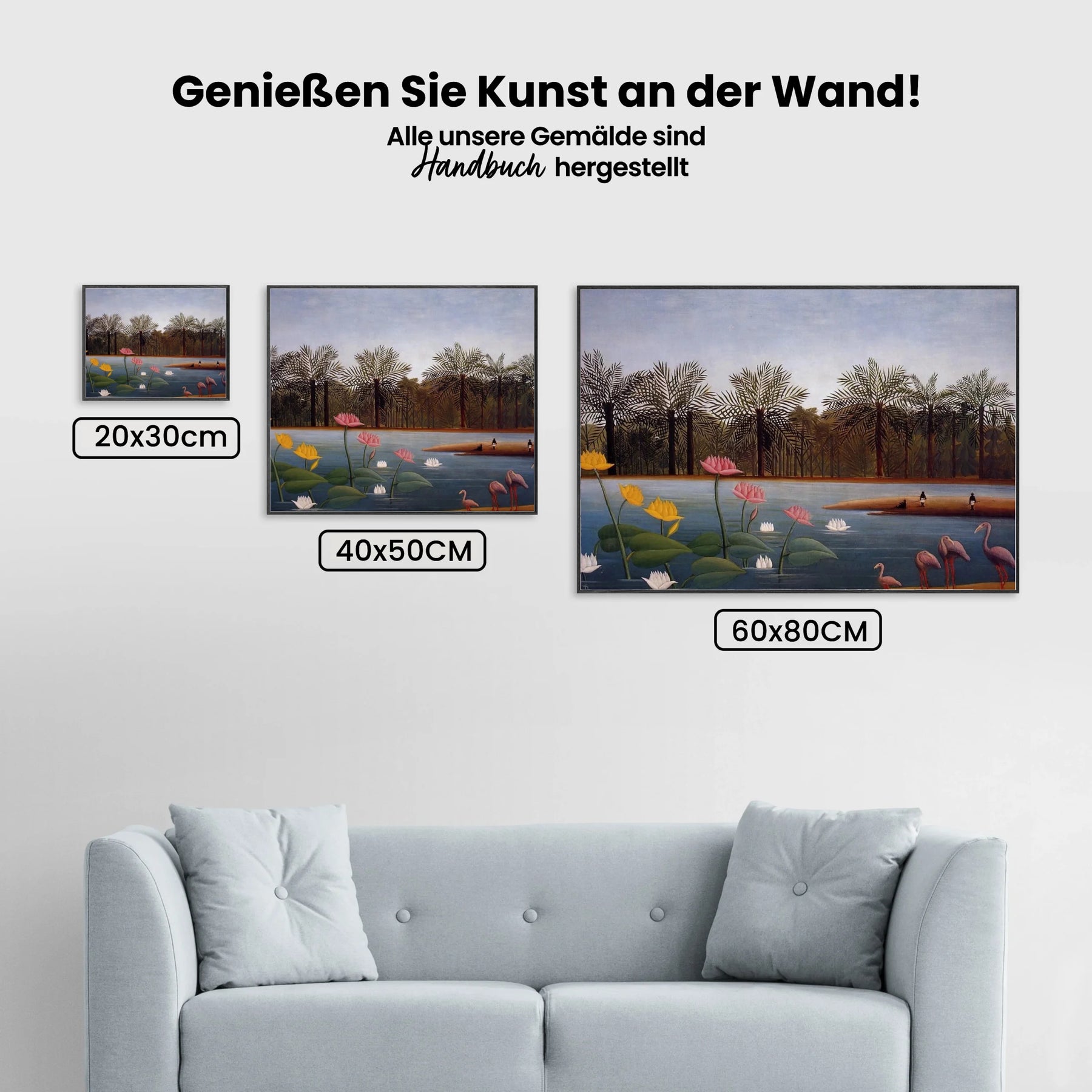 Malen nach Zahlen – Die Flamingos