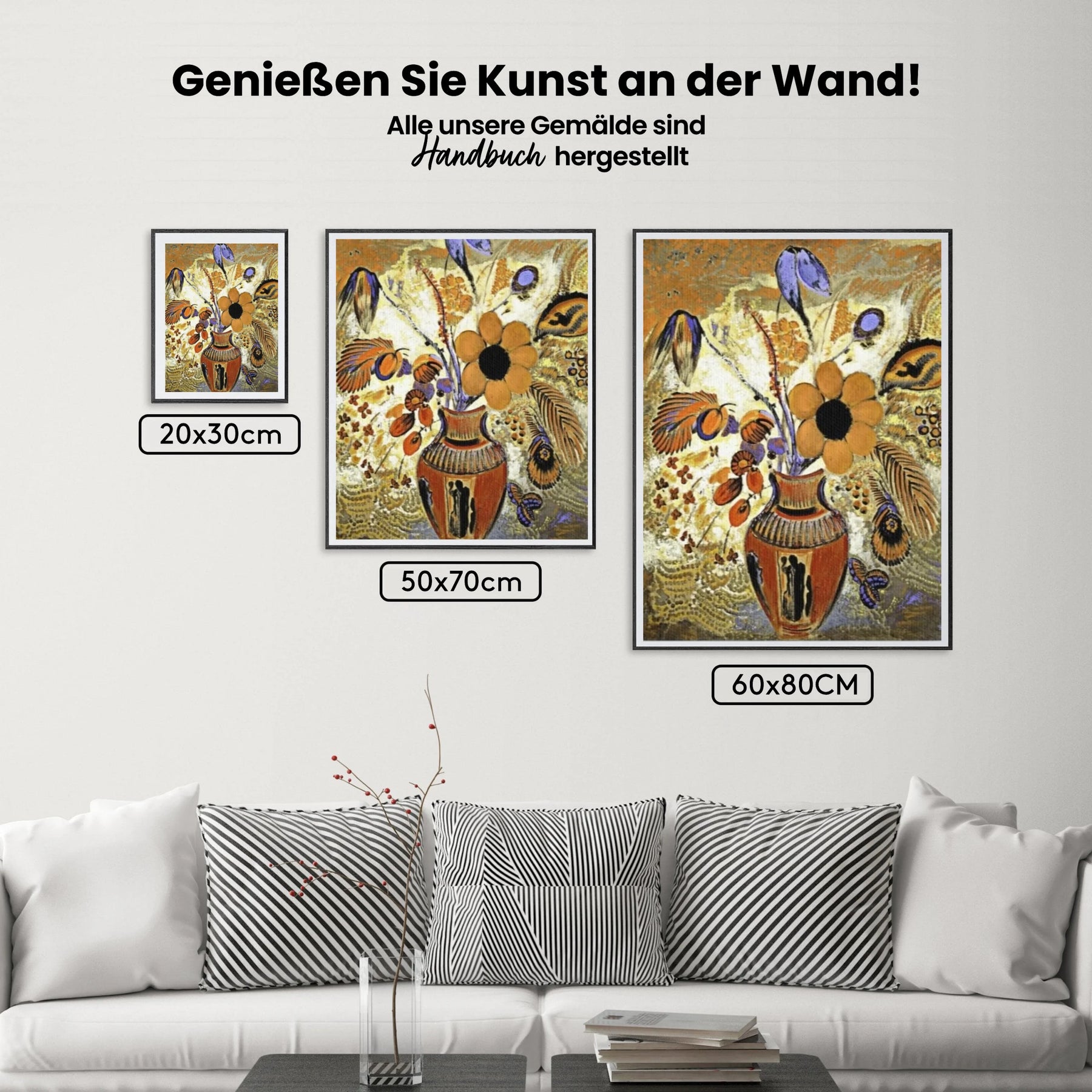 Malen nach Zahlen – Etruskische Vase mit Blumen
