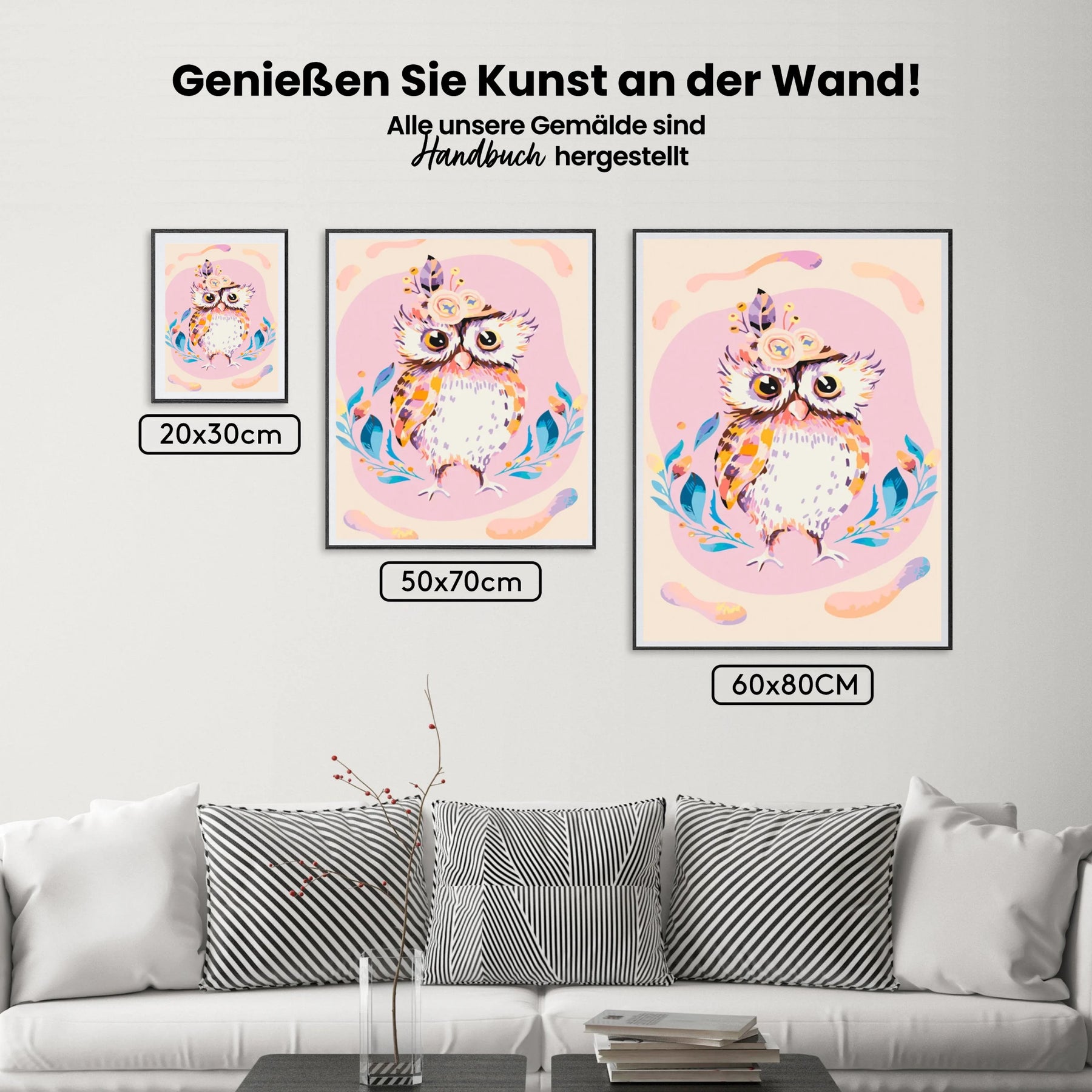 Malen nach Zahlen – Eulen-Chic
