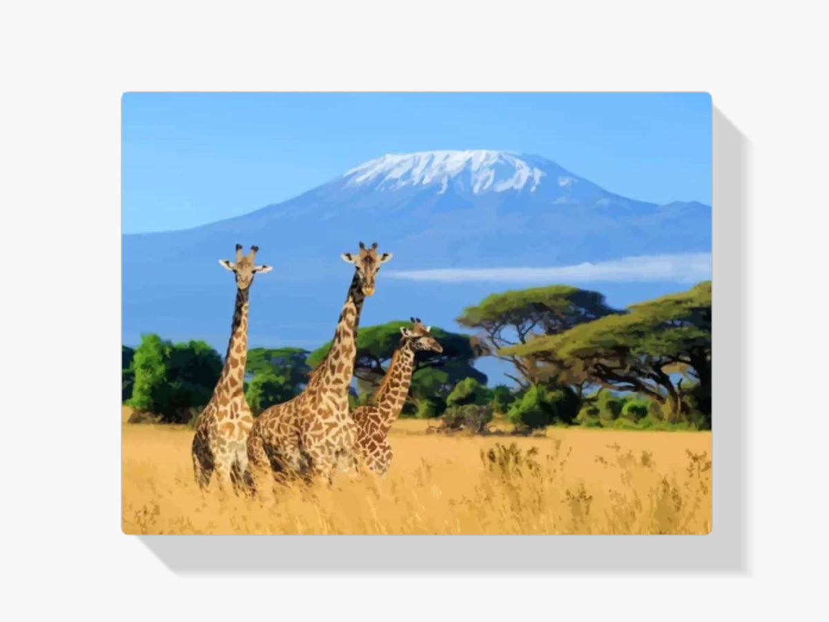 Malen nach Zahlen – Familie Giraffe