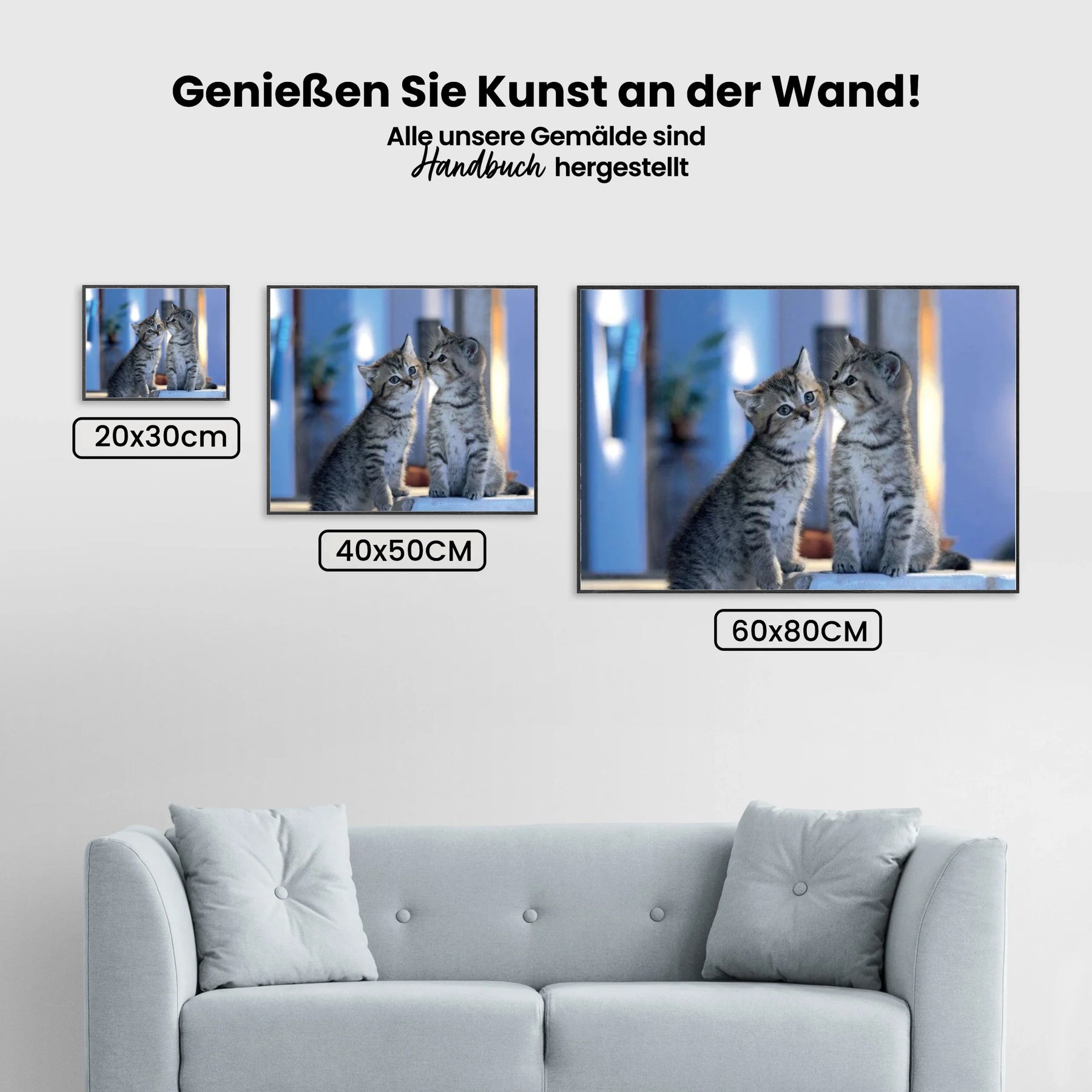 Malen nach Zahlen – Familie Katzen