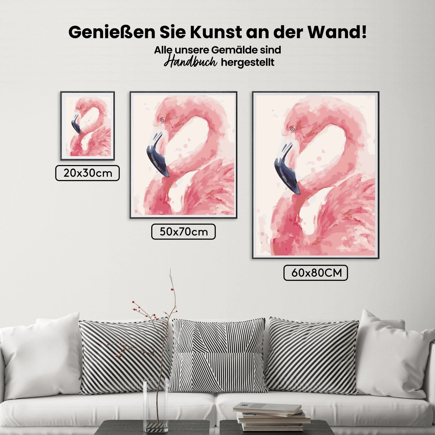 Malen nach Zahlen – Flamingo