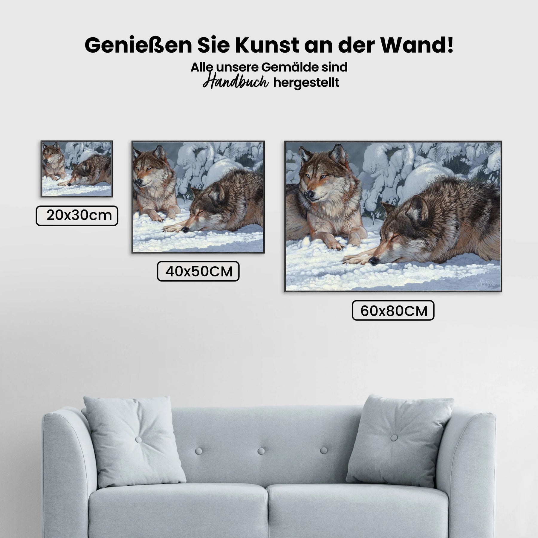 Malen nach Zahlen – Friedliche Grautöne