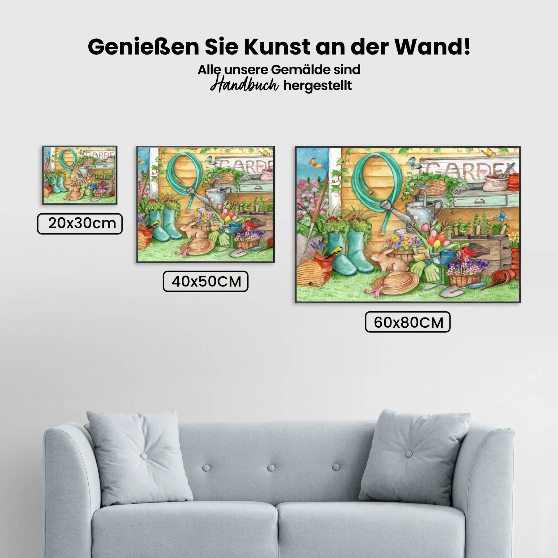 Malen nach Zahlen – Frühling Gartenarbeit