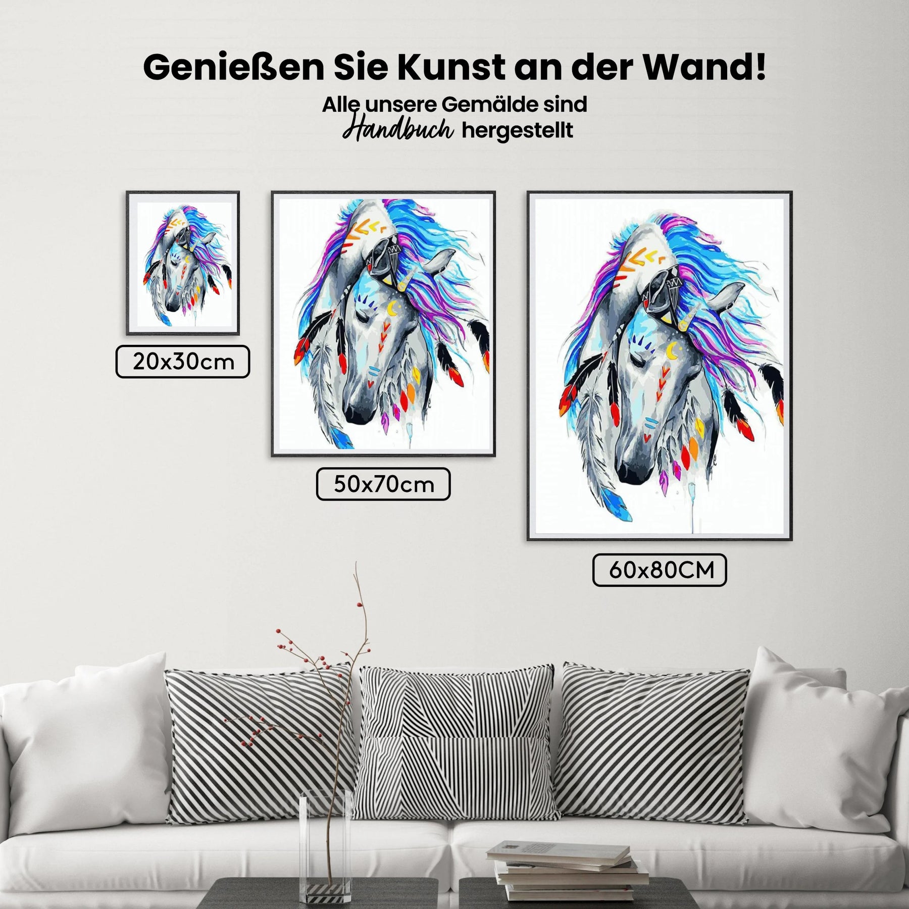 Malen nach Zahlen – Geisterpferd