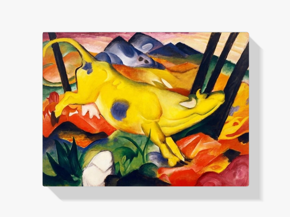 Malen nach Zahlen – Gelbe Kuh