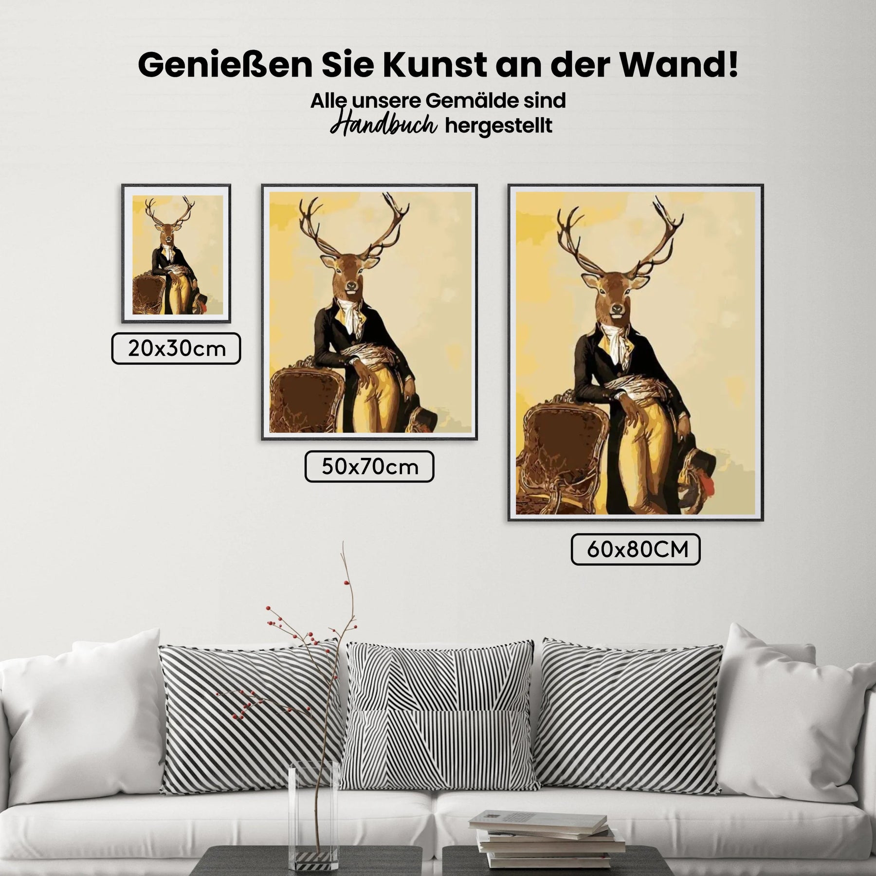 Malen nach Zahlen – Gentleman Hirsch