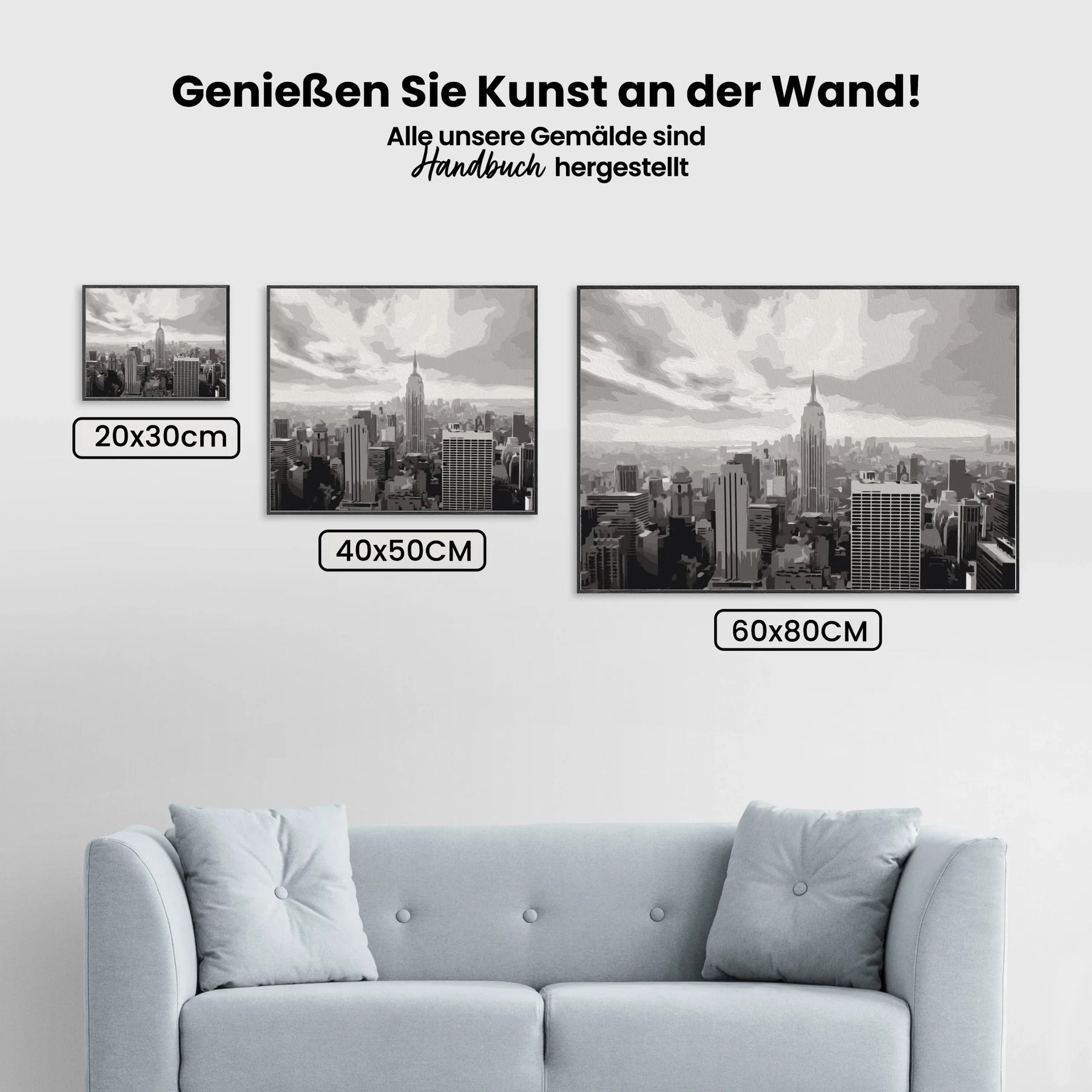 Malen nach Zahlen – Graues New York