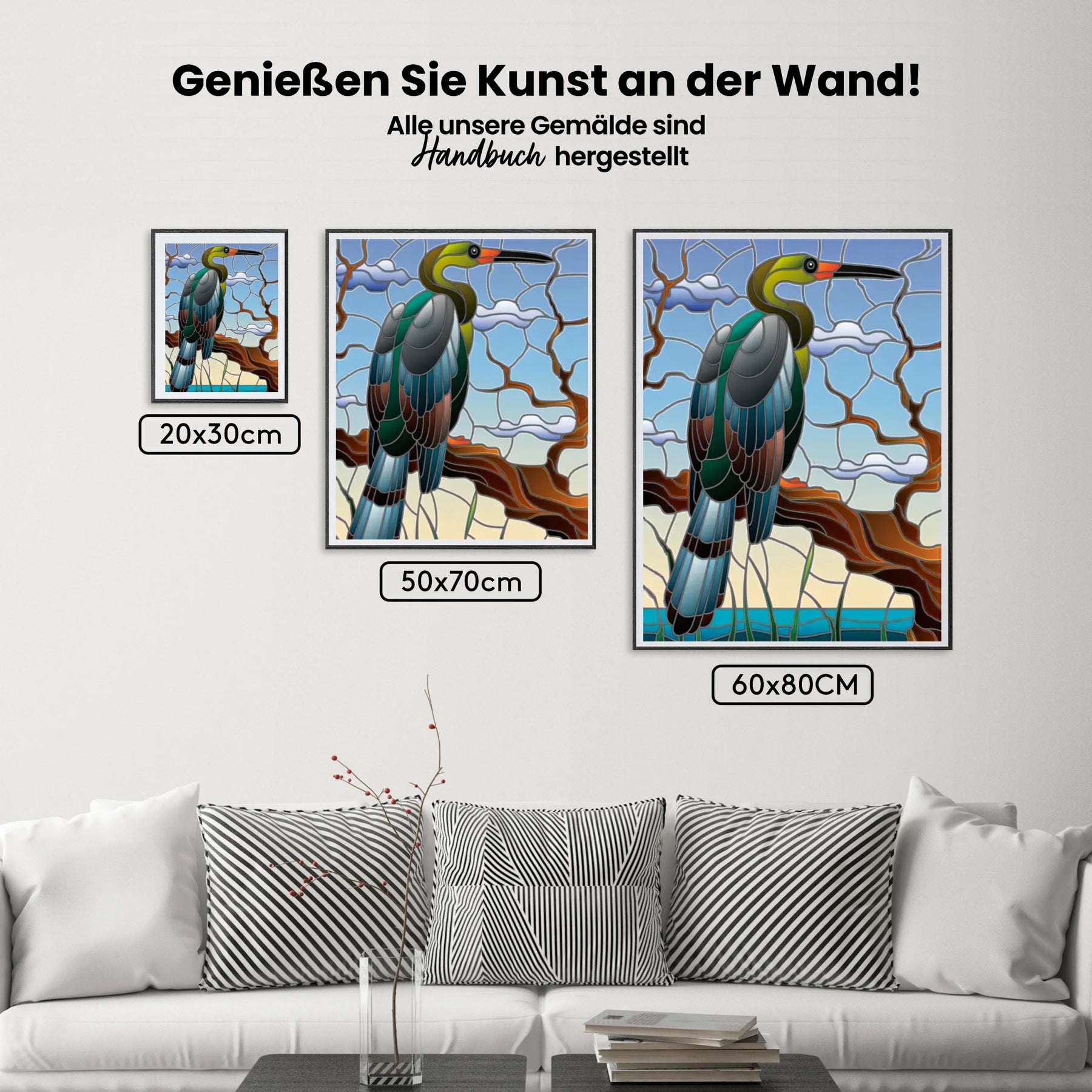 Malen nach Zahlen – Graureiher