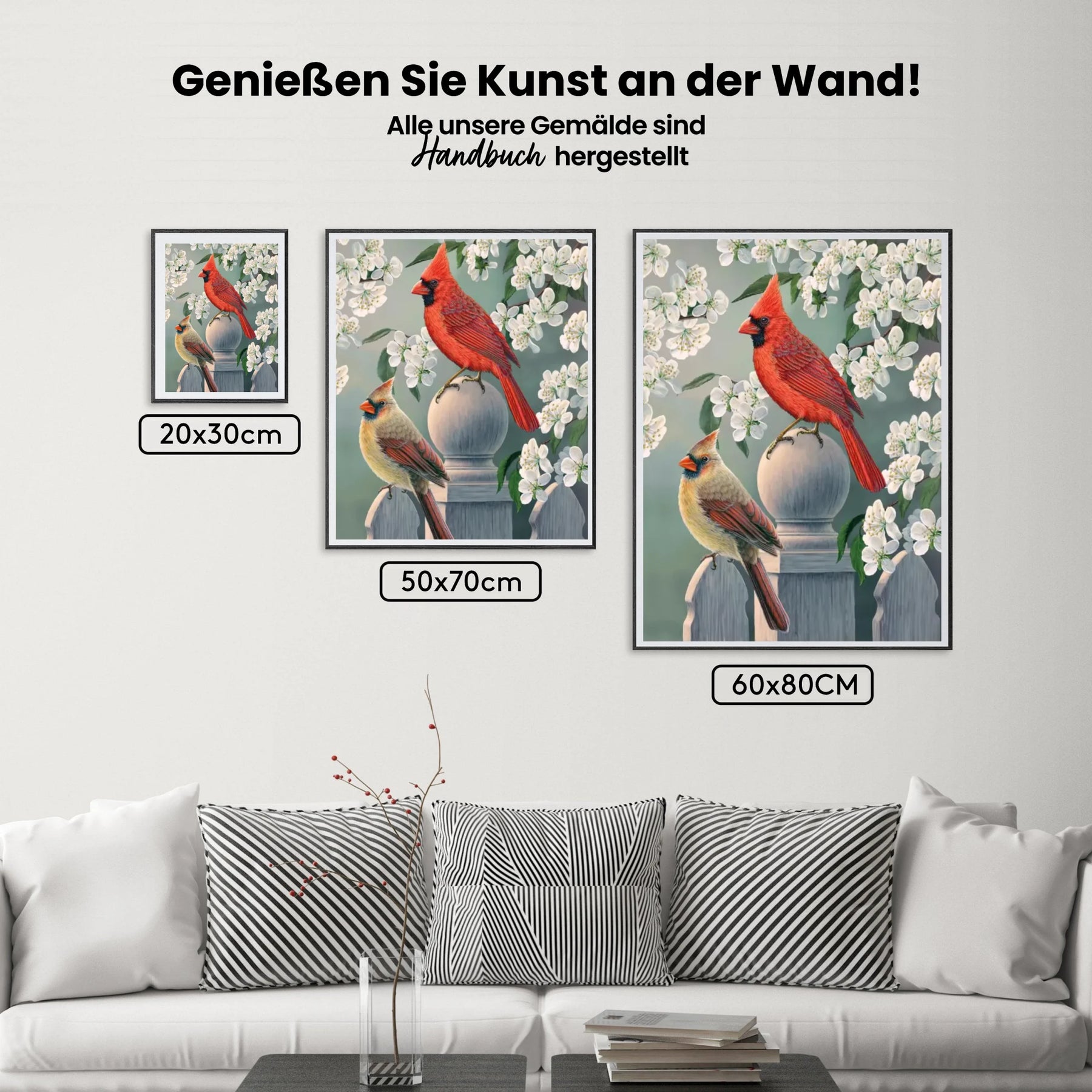 Malen nach Zahlen – Hinterhof Kardinal-Paar