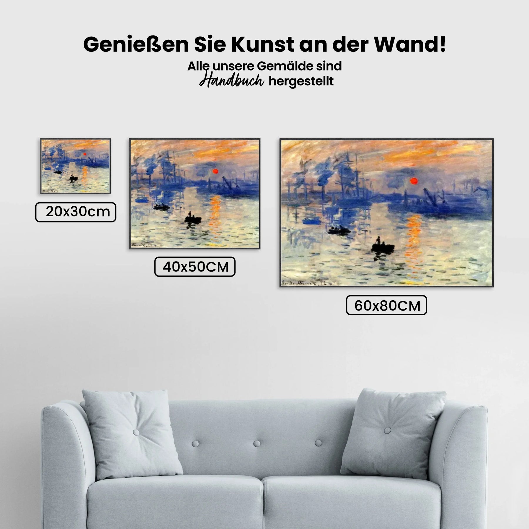 Malen nach Zahlen – Impression Sonnenaufgang