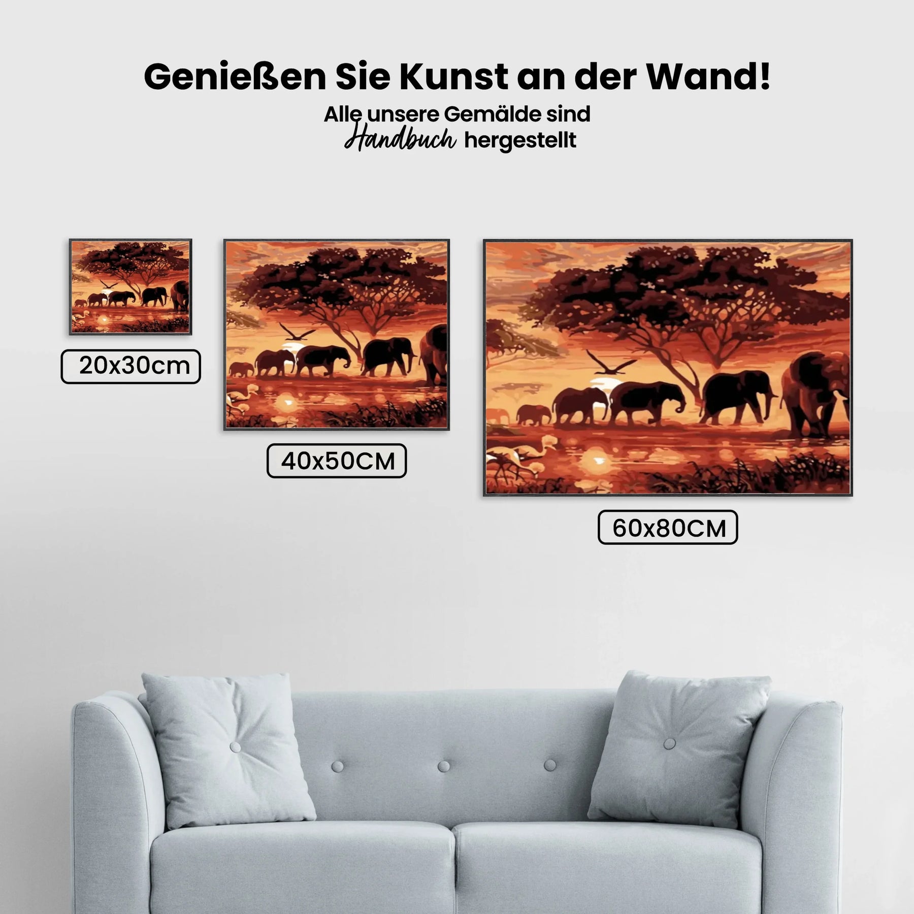 Malen nach Zahlen – Ja das ist Afrika!