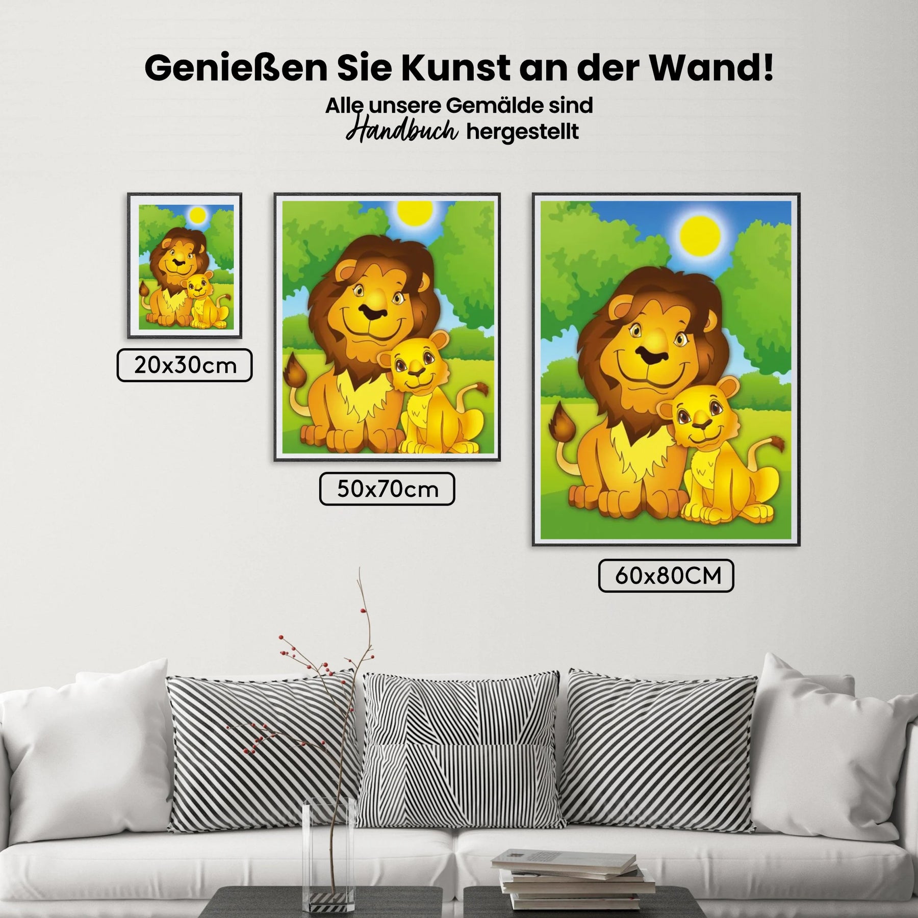 Malen nach Zahlen – Junglöwen