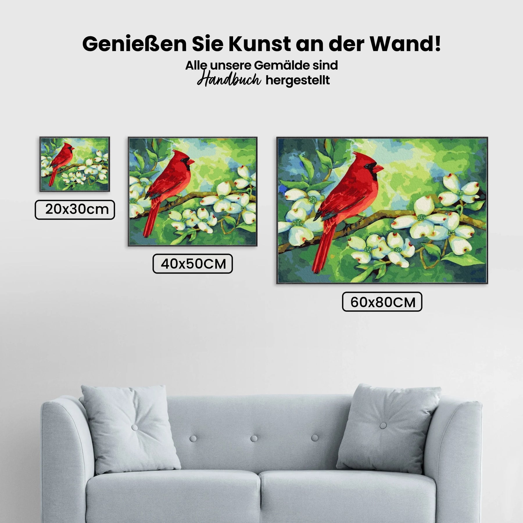 Malen nach Zahlen – Kardinal