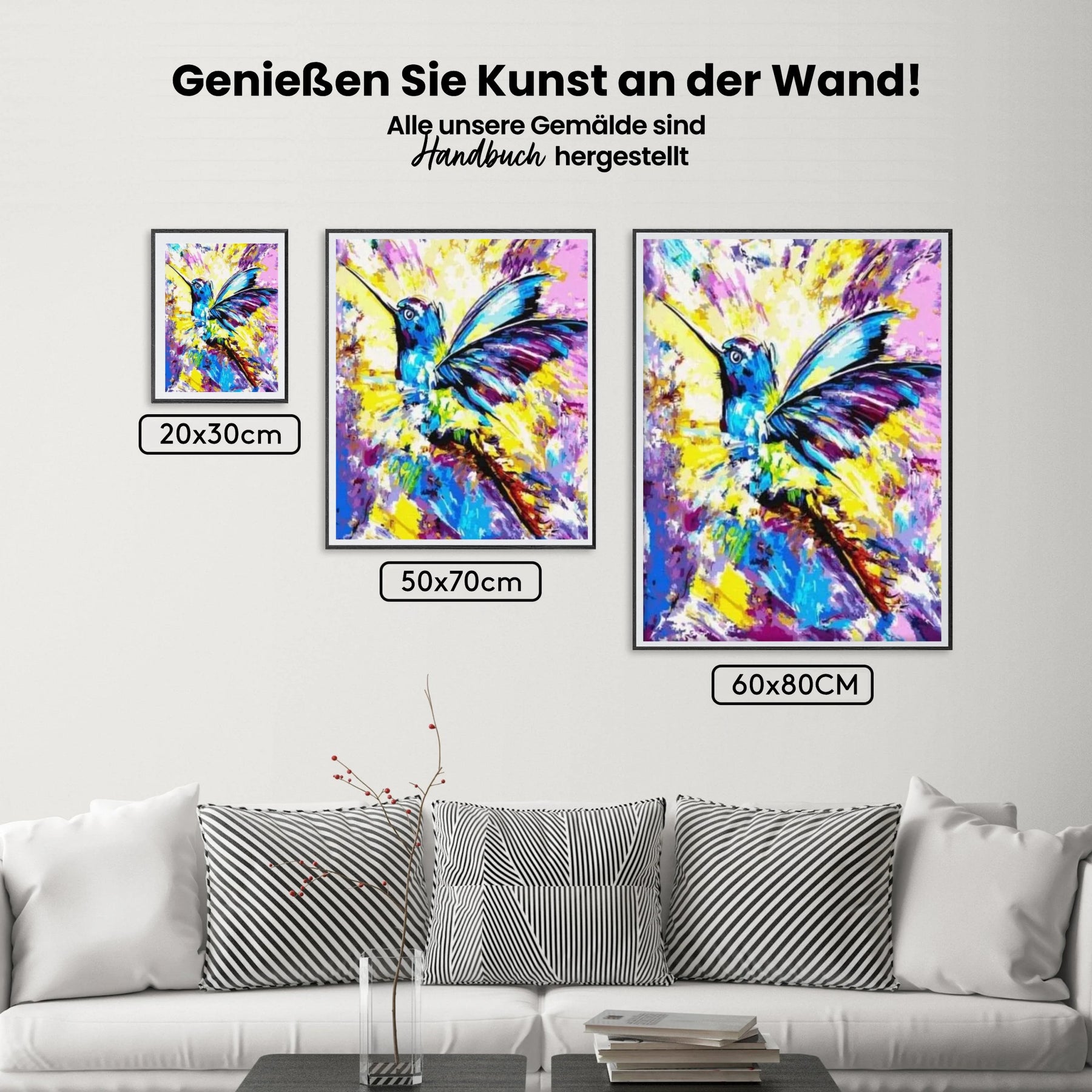 Malen nach Zahlen – Kolibri