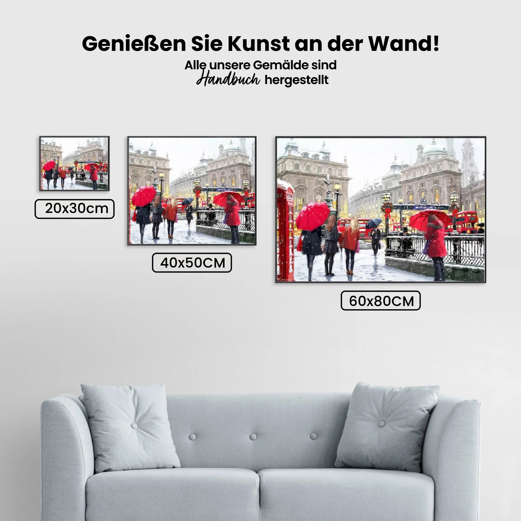 Malen nach Zahlen – London im Schnee