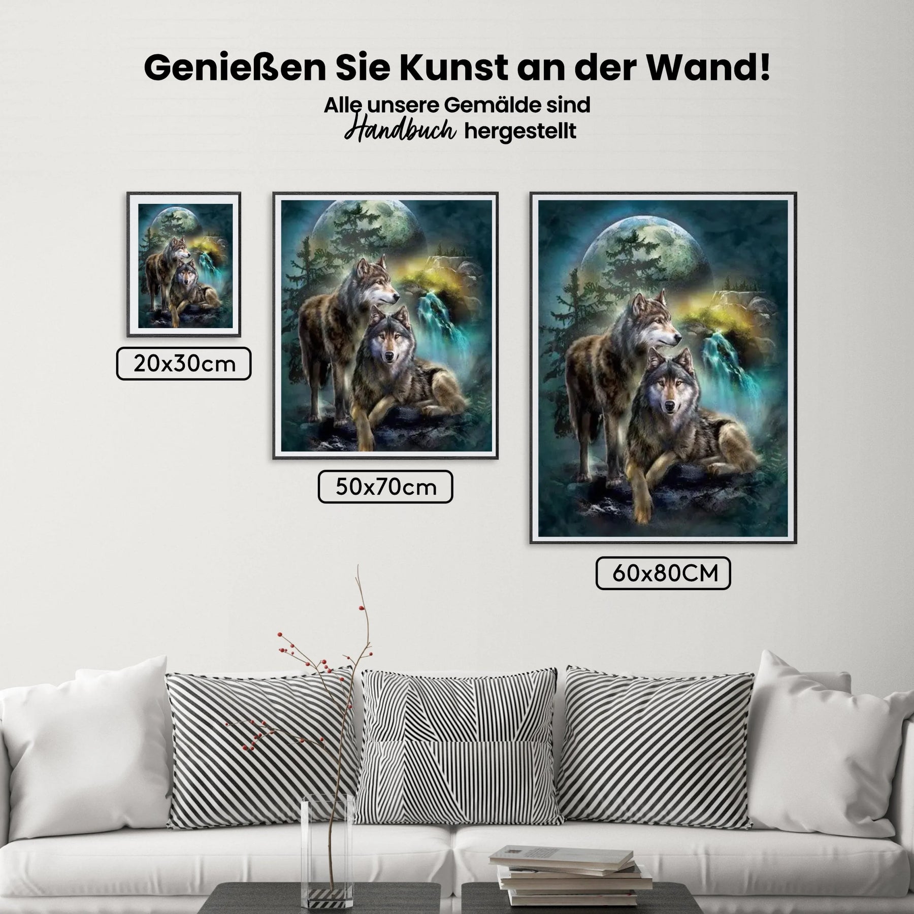 Malen nach Zahlen – Mondwölfe
