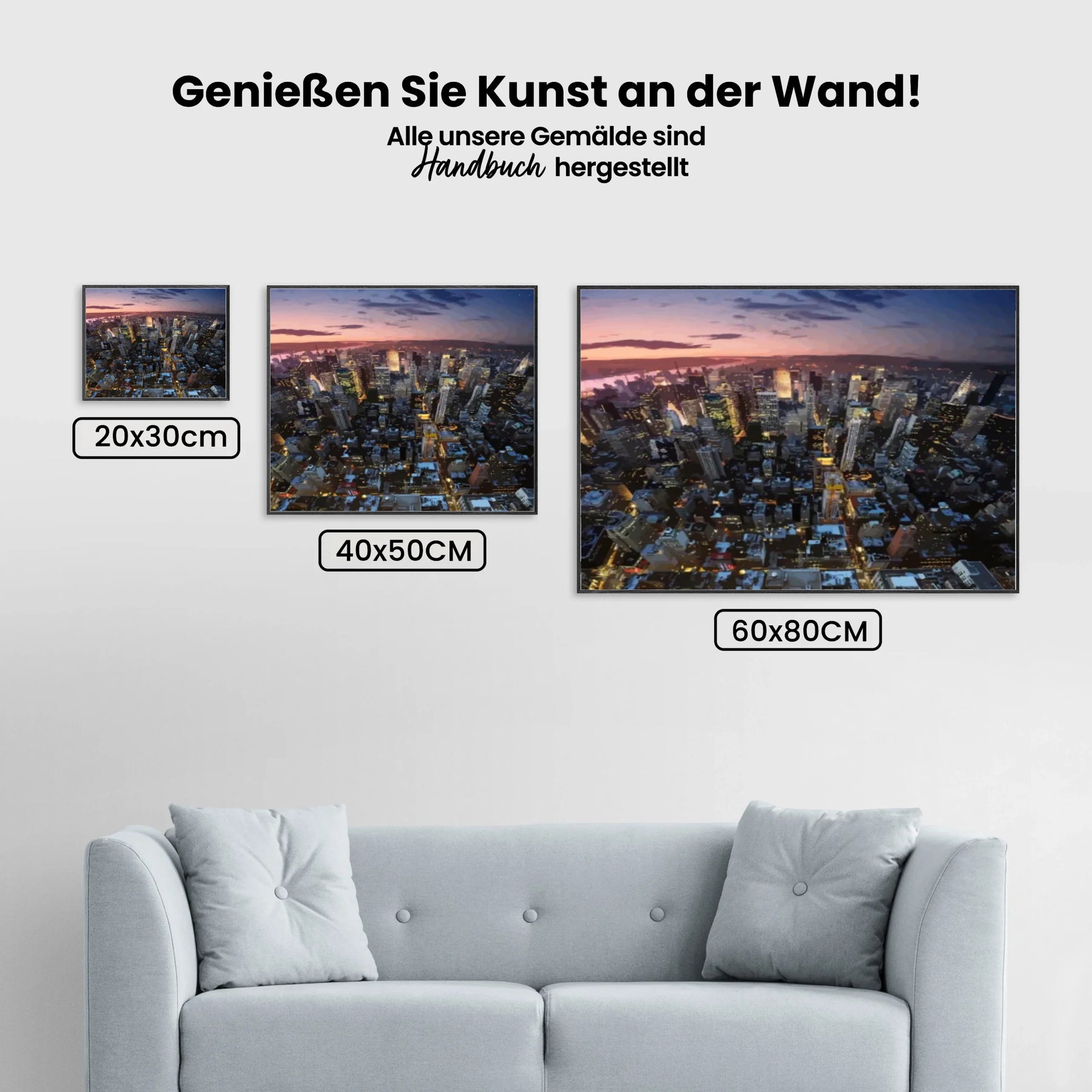 Malen nach Zahlen – New York City von oben