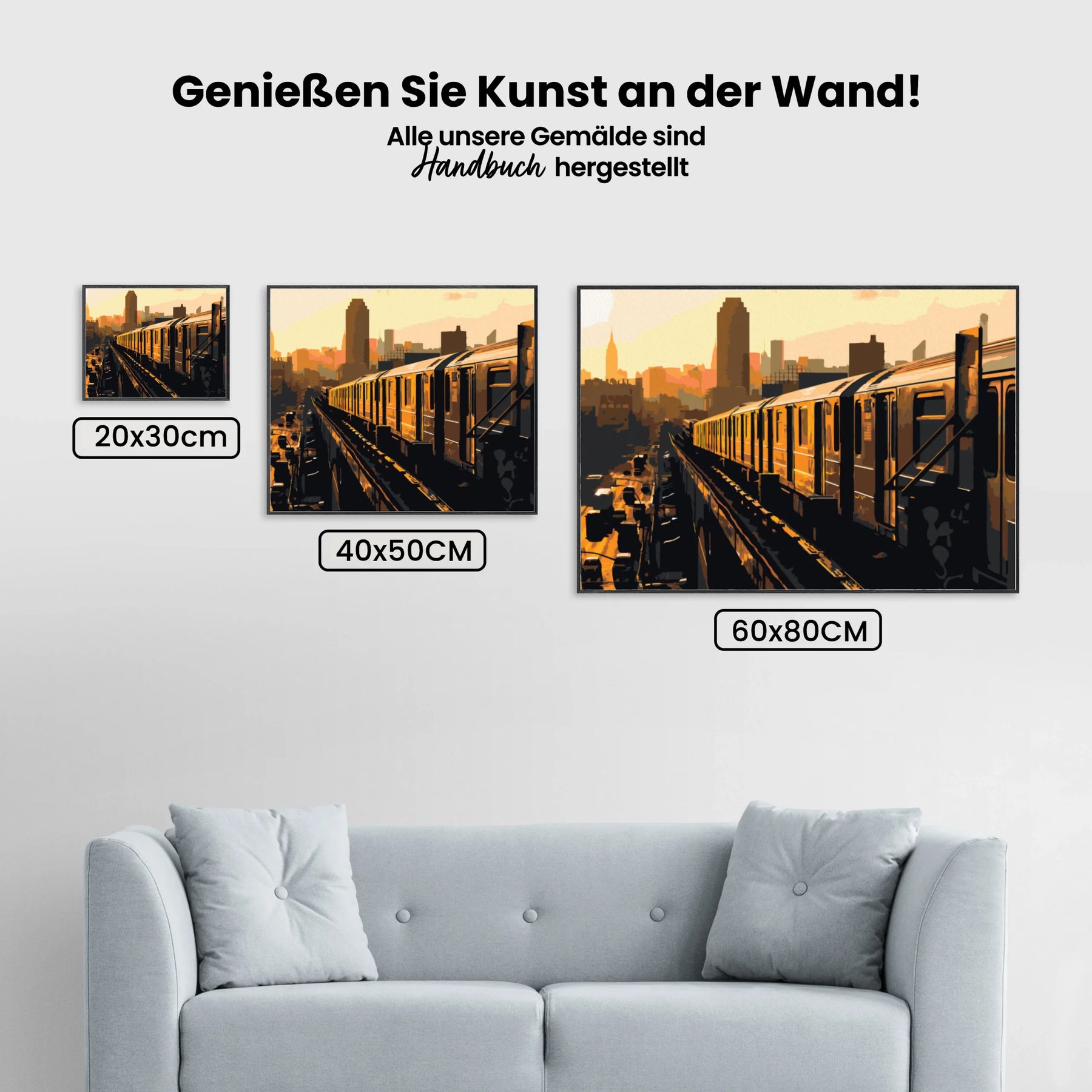 Malen nach Zahlen – New York Subway Zug