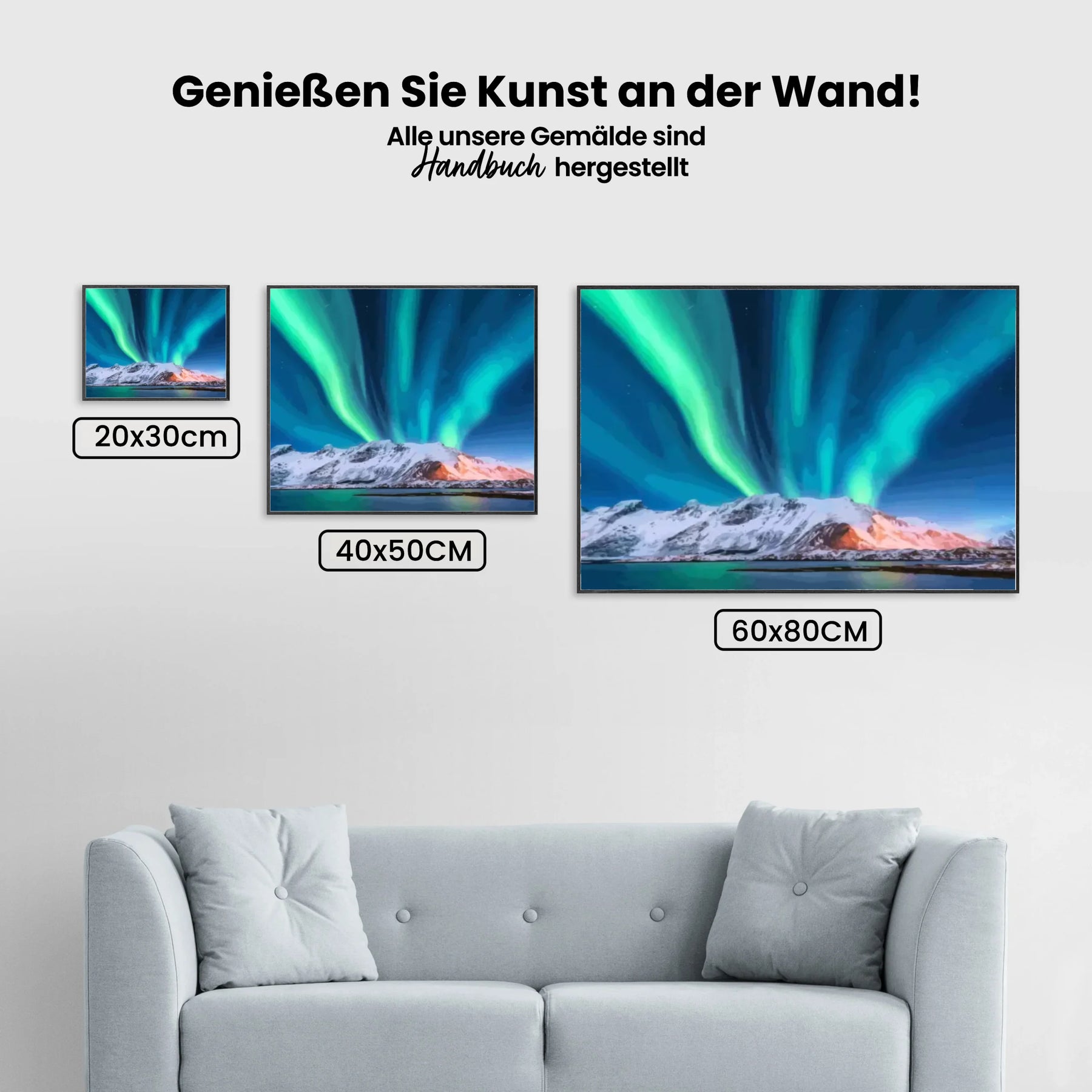 Malen nach Zahlen – Nordlichter Norwegen