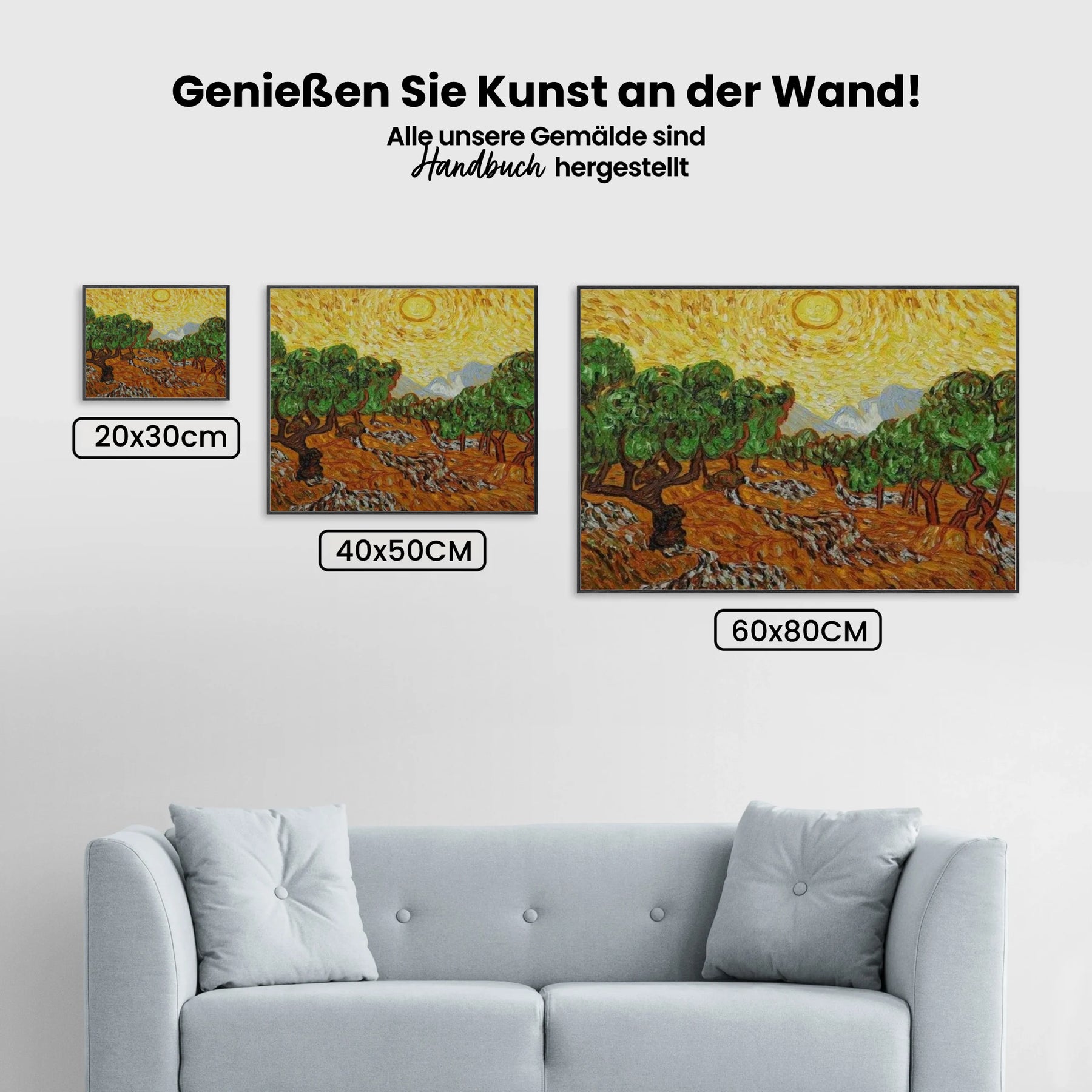 Malen nach Zahlen – Olivenbäume