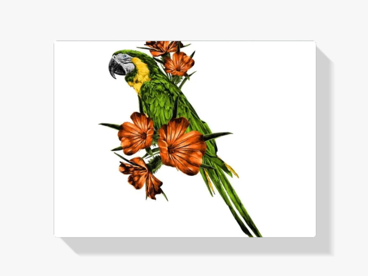 Malen nach Zahlen – Papagei auf dem Ast