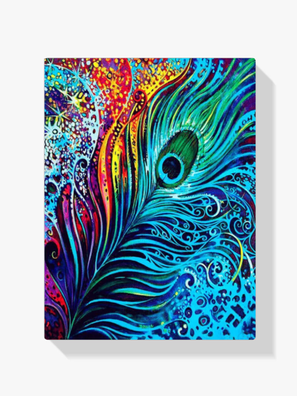 Malen nach Zahlen – Pfauenfeder