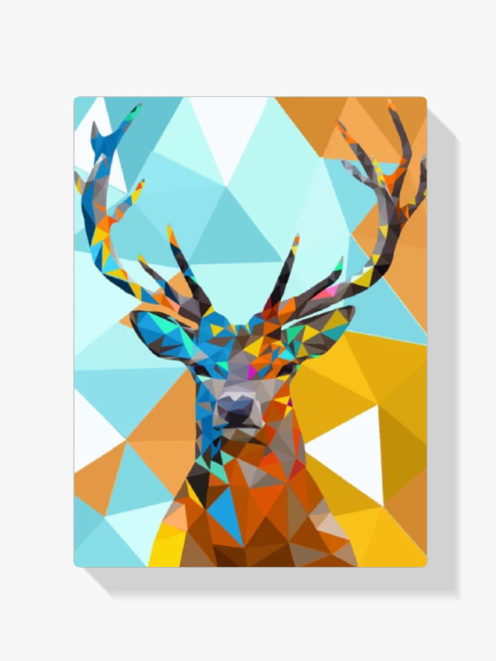 Malen nach Zahlen – Polygon-Hirschkopf 1